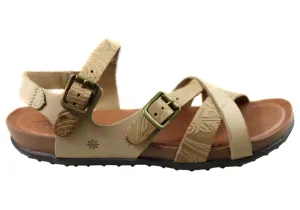 New Face Island Damen Bequeme Ledersandalen Hergestellt In Brasilien New Face Schuhe