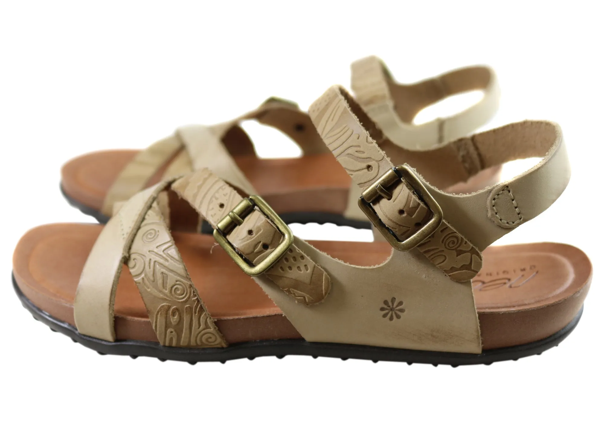 New Face Island Damen Bequeme Ledersandalen Hergestellt In Brasilien New Face Schuhe