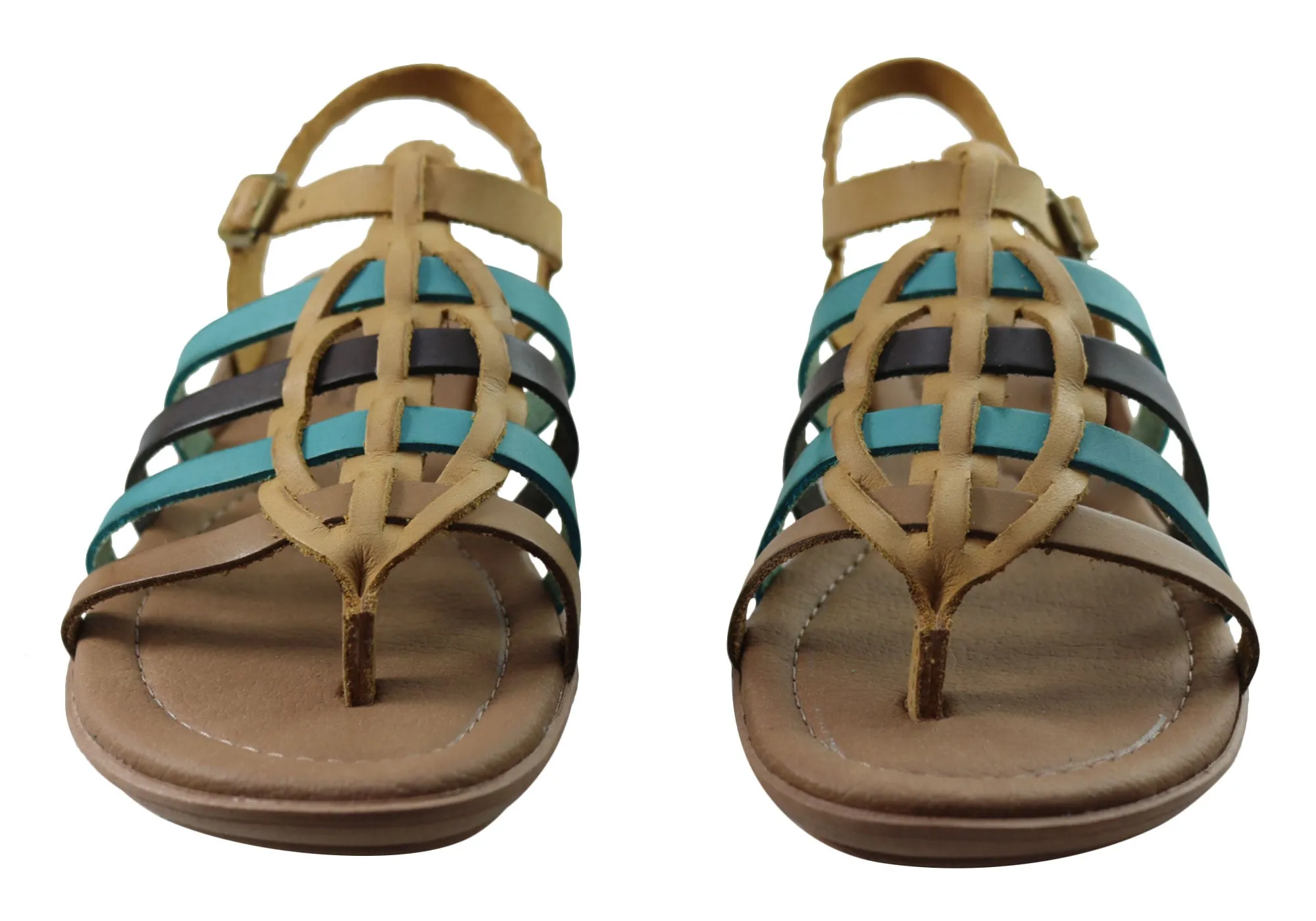 New Face Mari Damen Bequeme Ledersandalen Hergestellt In Brasilien New Face Schuhe