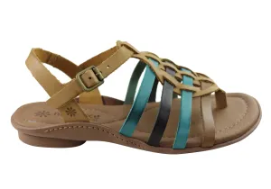 New Face Mari Damen Bequeme Ledersandalen Hergestellt In Brasilien New Face Schuhe