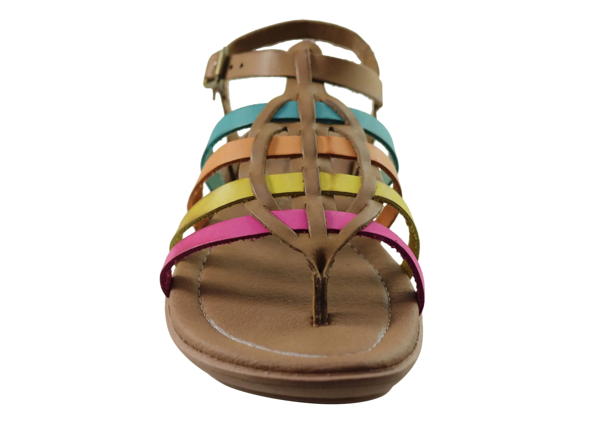New Face Mari Damen Bequeme Ledersandalen Hergestellt In Brasilien New Face Schuhe