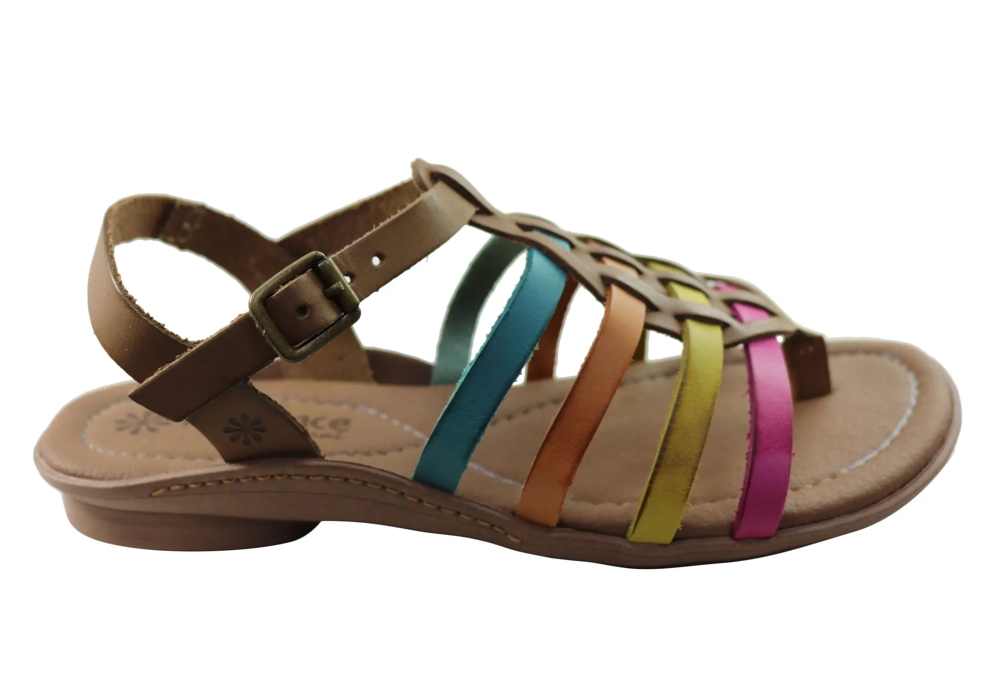 New Face Mari Damen Bequeme Ledersandalen Hergestellt In Brasilien New Face Schuhe