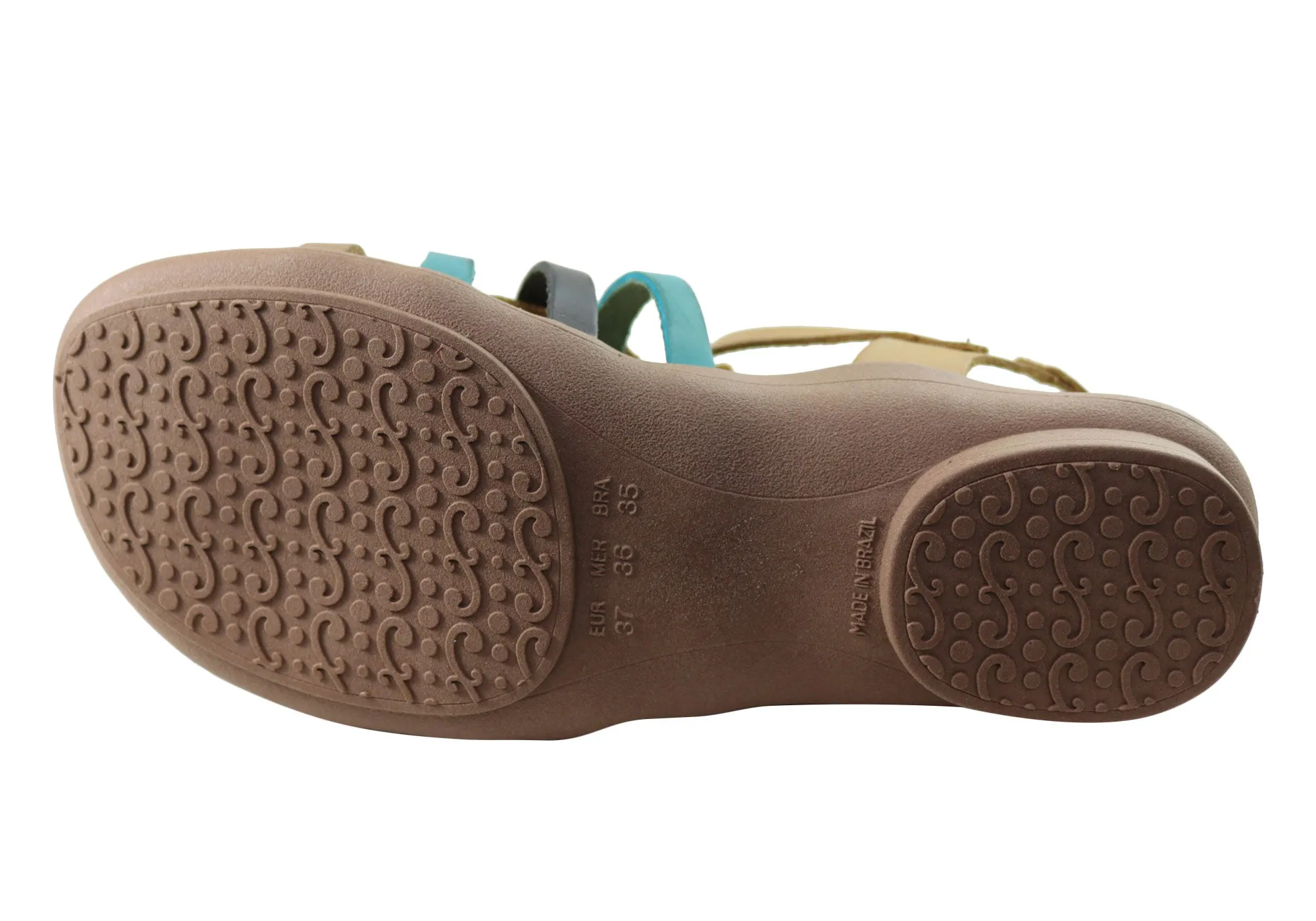 New Face Mari Damen Bequeme Ledersandalen Hergestellt In Brasilien New Face Schuhe