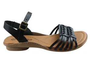 Neues Gesicht Milena Damen Bequeme Ledersandalen Hergestellt in Brasilien New Face Schuhe