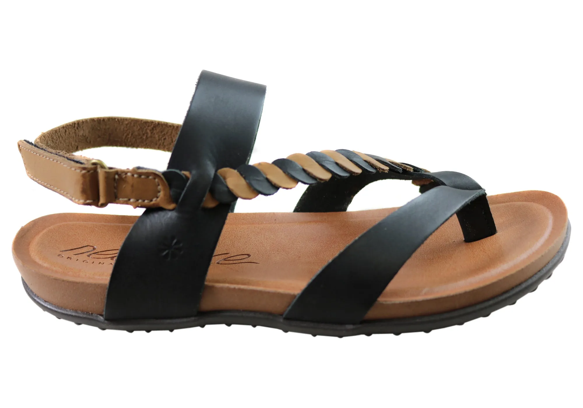 New Face Retreat Damen Bequeme Ledersandalen Hergestellt In Brasilien New Face Schuhe