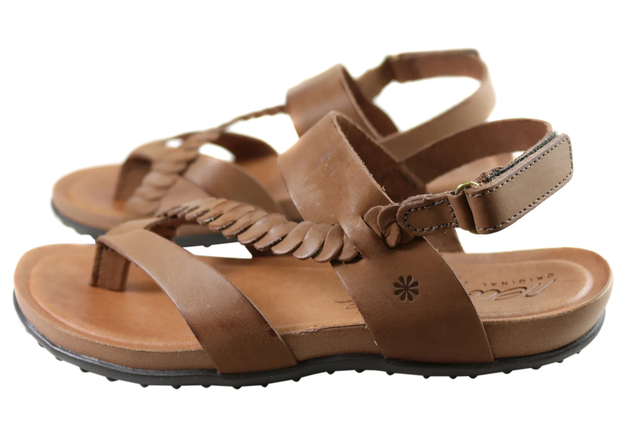 New Face Retreat Damen Bequeme Ledersandalen Hergestellt In Brasilien New Face Schuhe