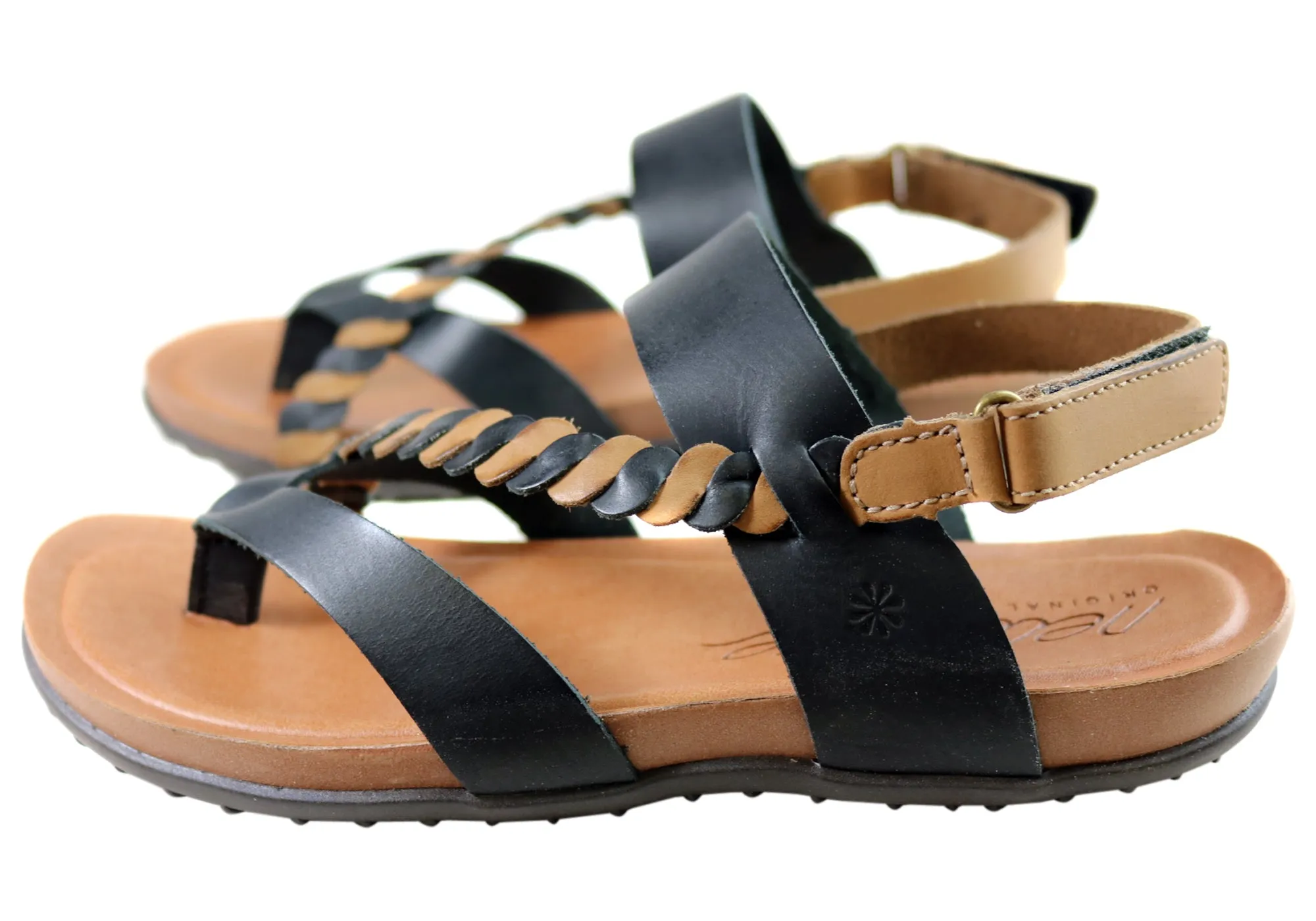 New Face Retreat Damen Bequeme Ledersandalen Hergestellt In Brasilien New Face Schuhe