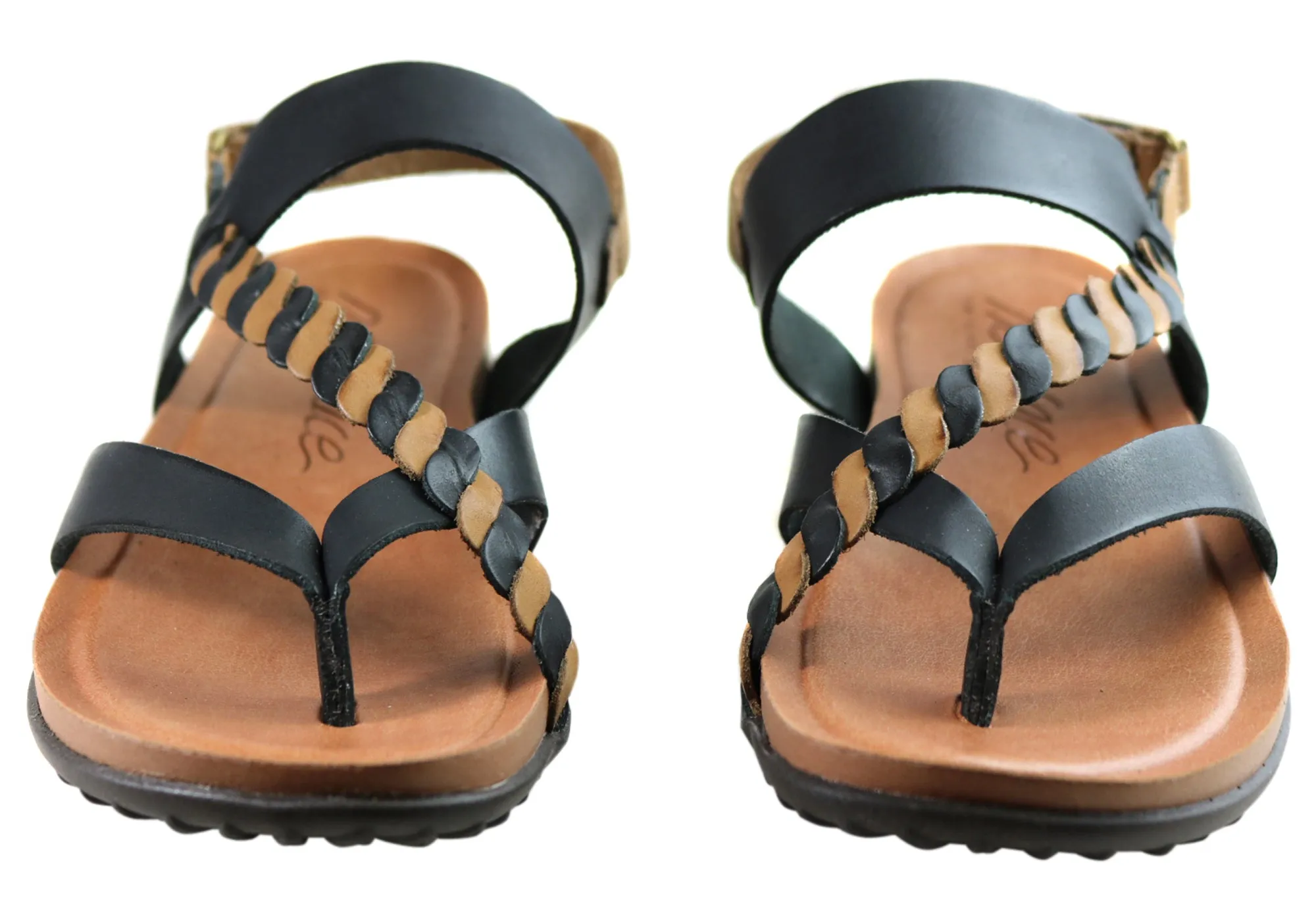 New Face Retreat Damen Bequeme Ledersandalen Hergestellt In Brasilien New Face Schuhe