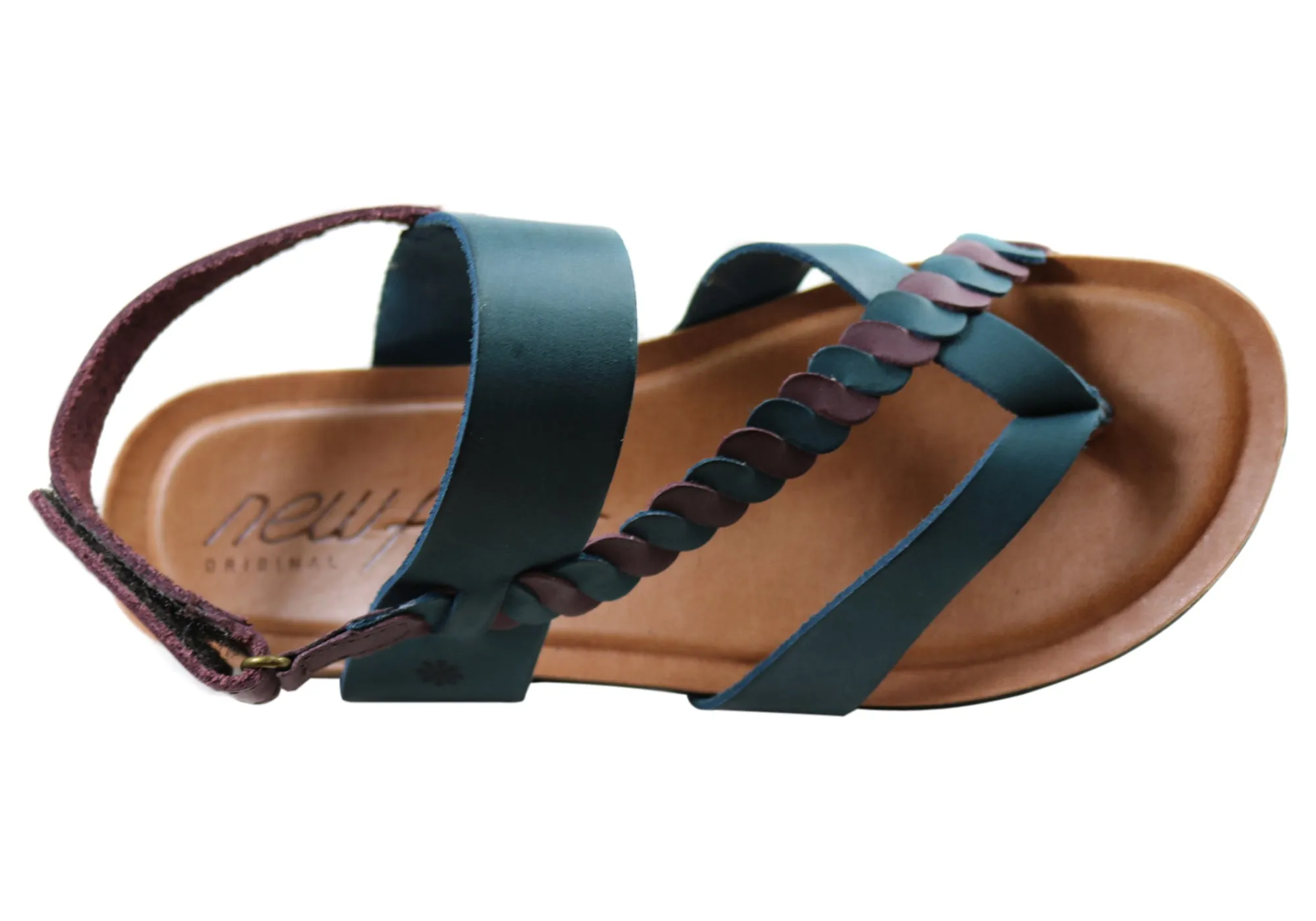 New Face Retreat Damen Bequeme Ledersandalen Hergestellt In Brasilien New Face Schuhe
