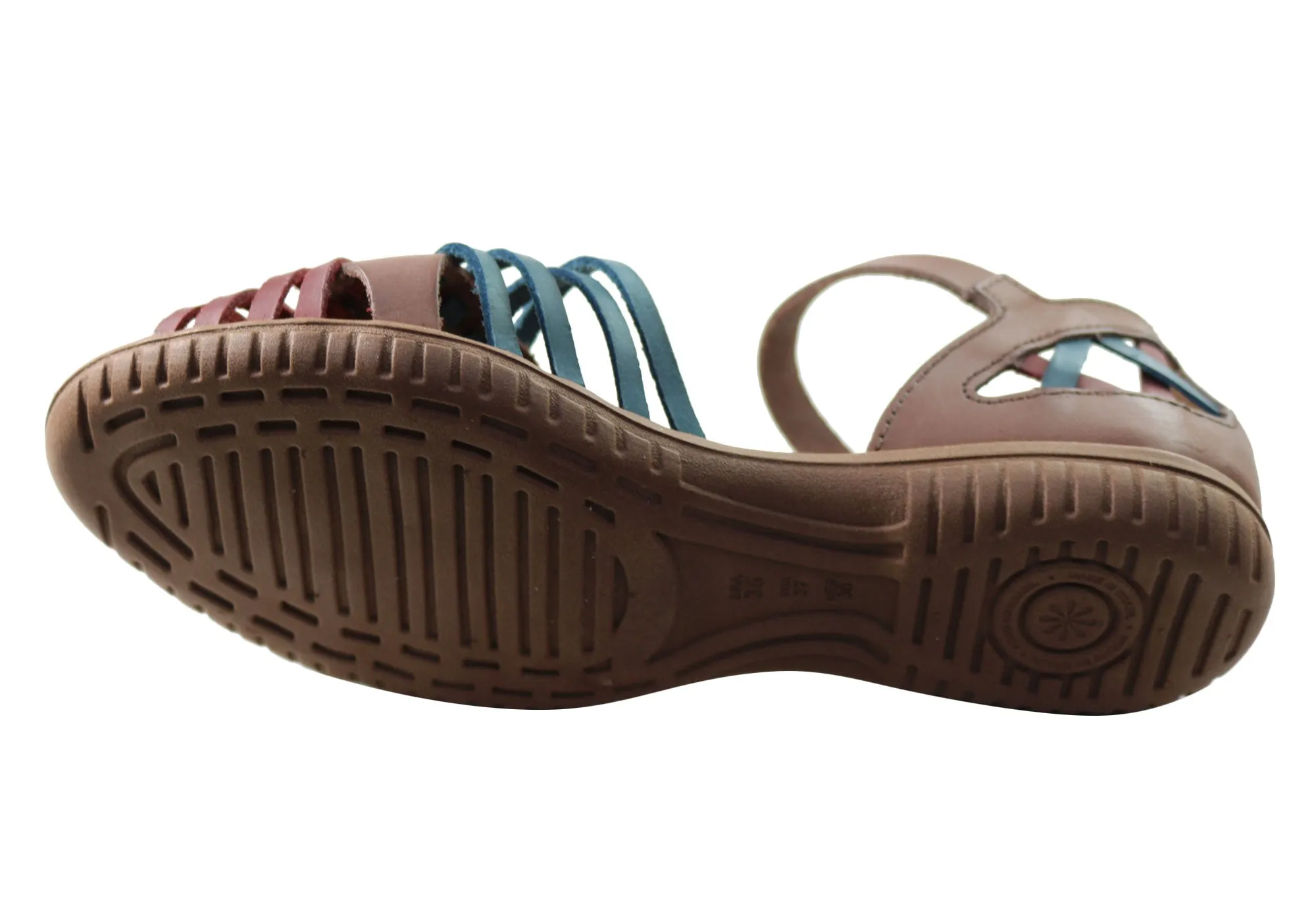Neues Gesicht Tamara Damen Bequeme Ledersandalen Hergestellt in Brasilien New Face Schuhe