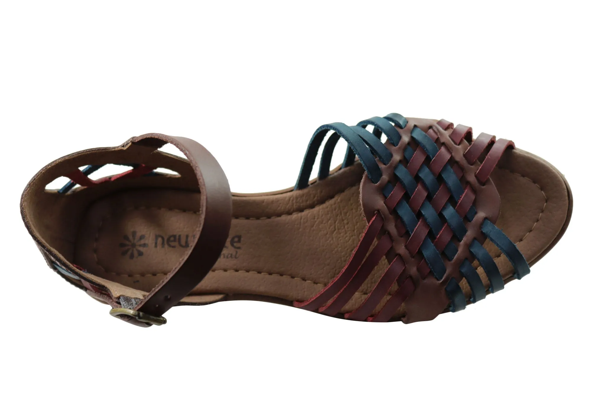 Neues Gesicht Tamara Damen Bequeme Ledersandalen Hergestellt in Brasilien New Face Schuhe