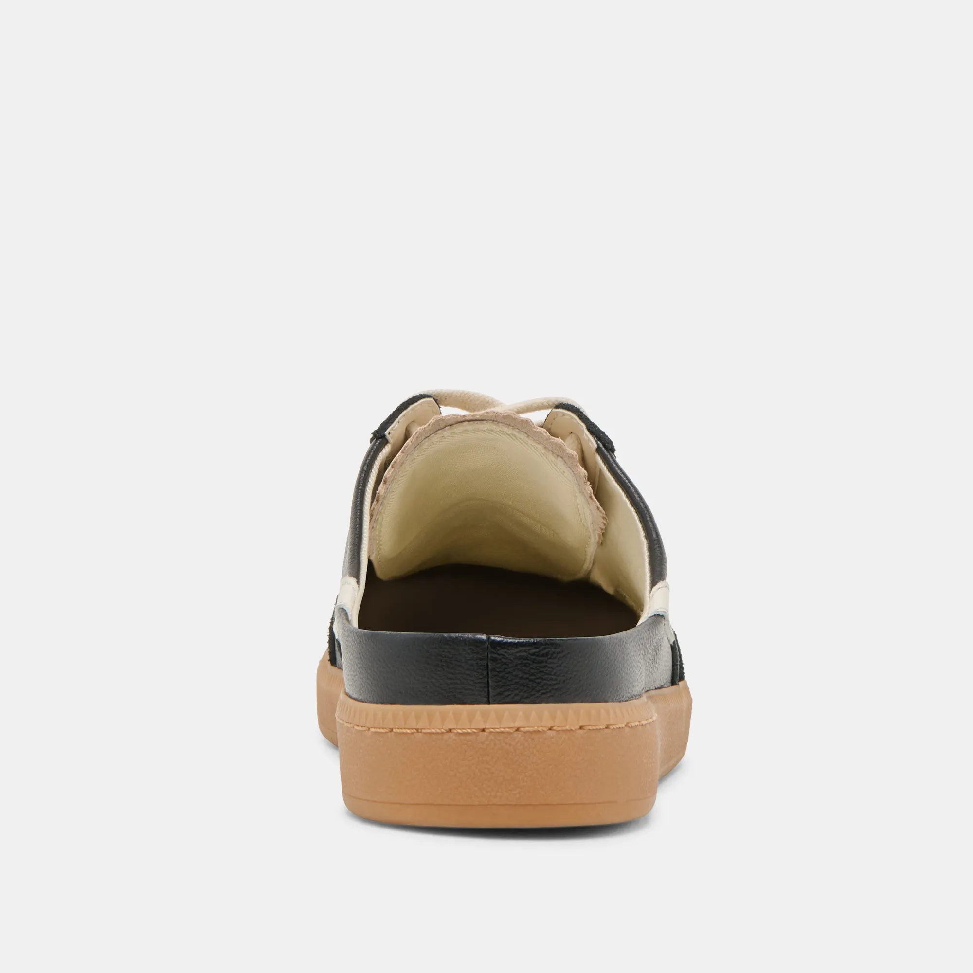 HINWEIS SLIDE SNEAKERS SCHWARZ WILDLEDER