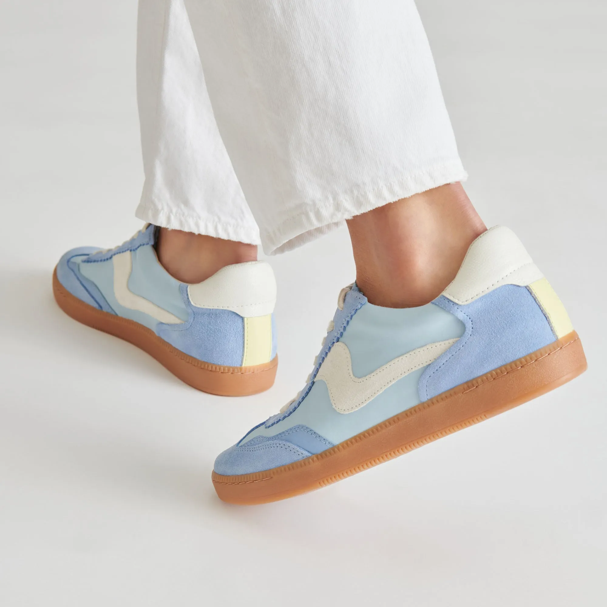 HINWEIS SNEAKERS BLAU WILDLEDER