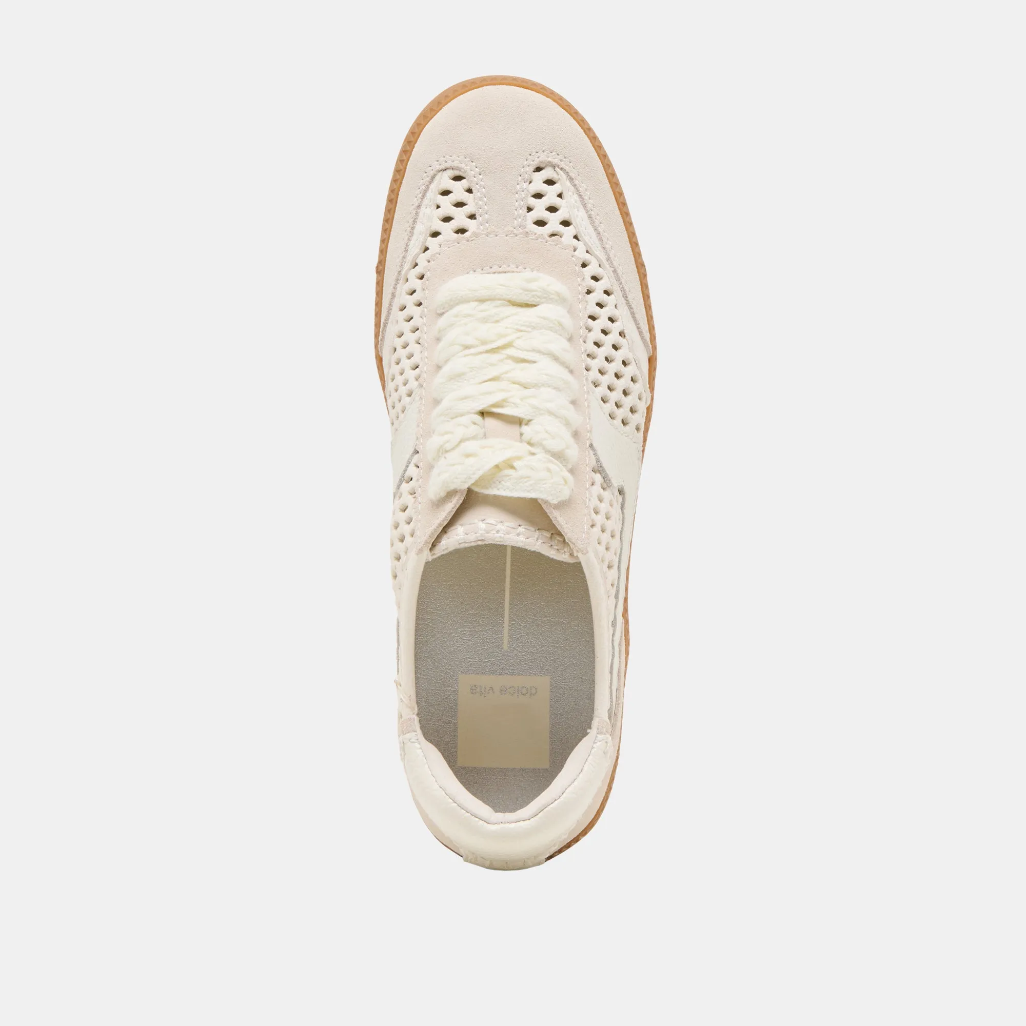 NOTICE SNEAKERS ELFENBEIN PERFORIERTES NUBUCK