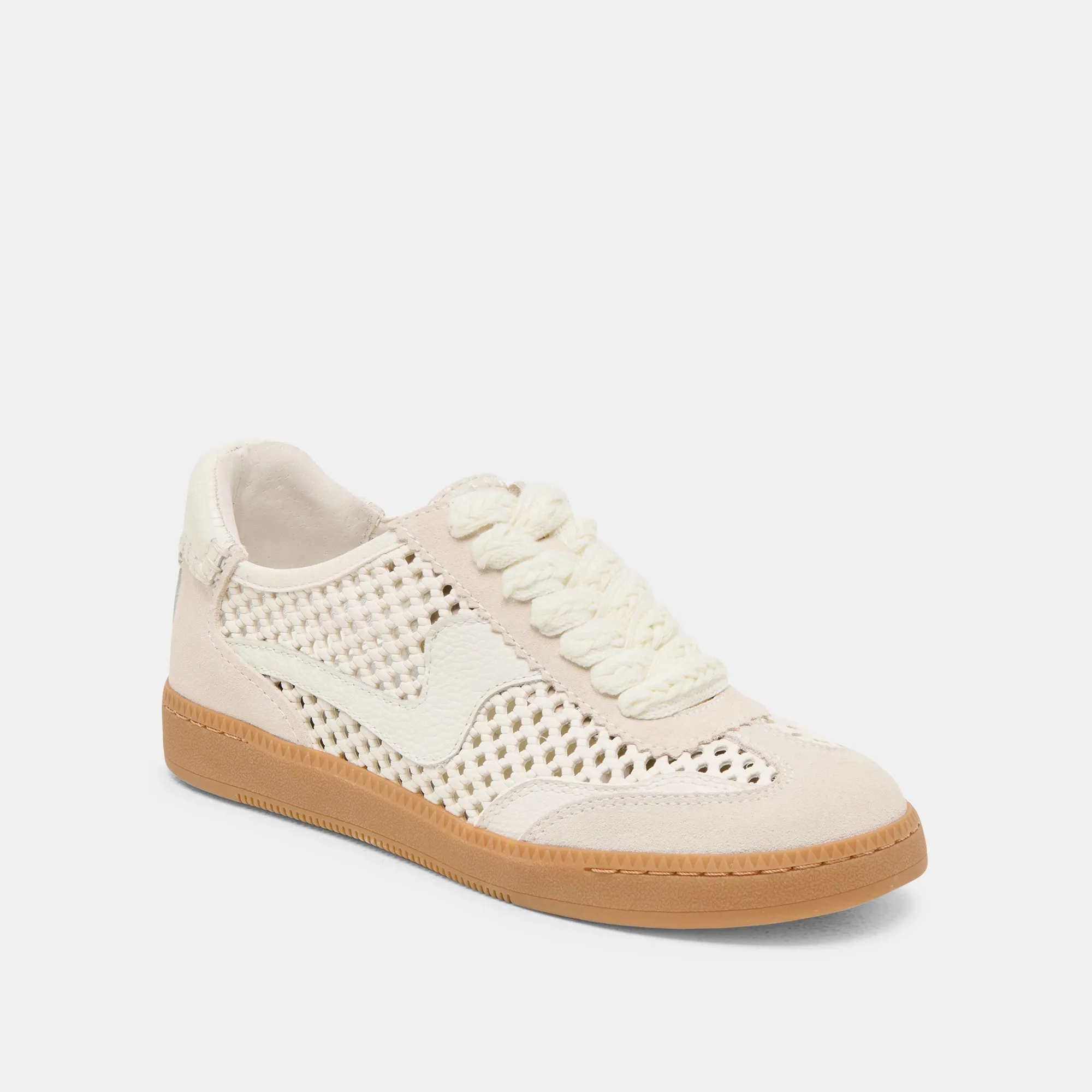 NOTICE SNEAKERS ELFENBEIN PERFORIERTES NUBUCK