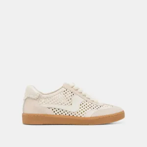 NOTICE SNEAKERS ELFENBEIN PERFORIERTES NUBUCK
