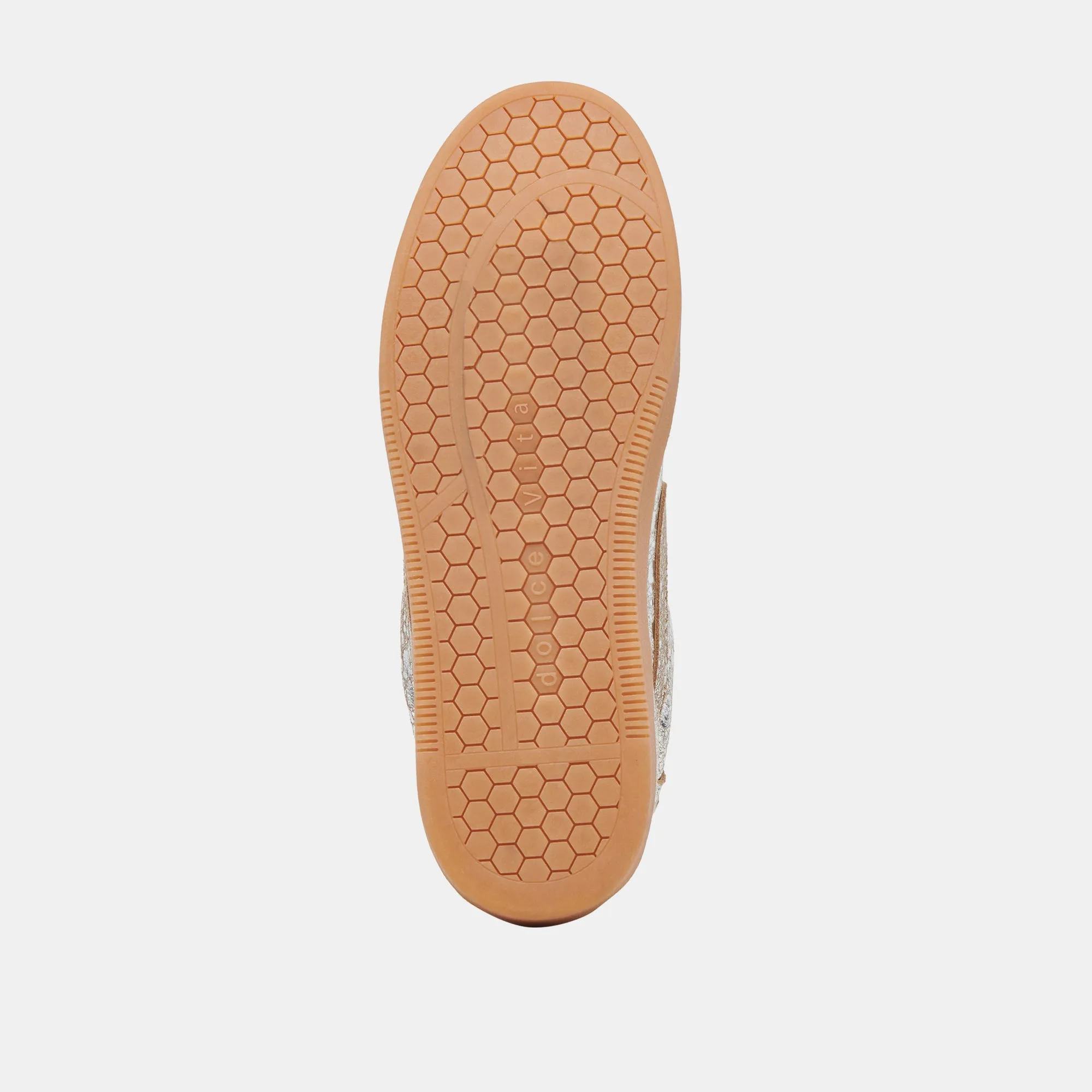 HINWEIS BREITE SNEAKERS SILBER ANTIKE LEDER