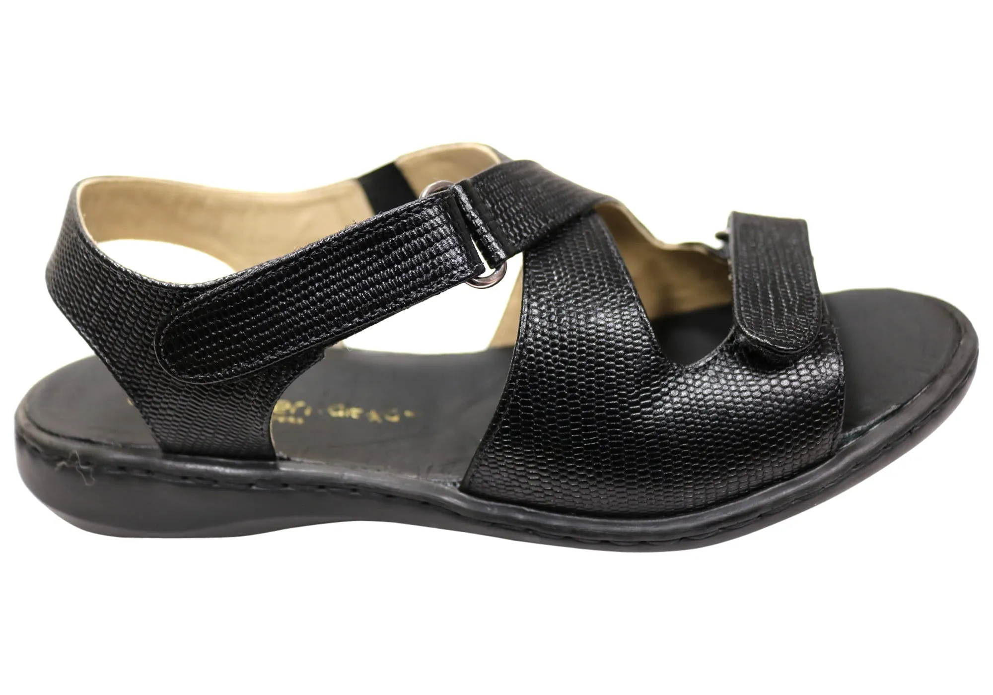 Opananken Donna Damen Bequeme Brasilianische Ledersandalen Opananken Schuhe