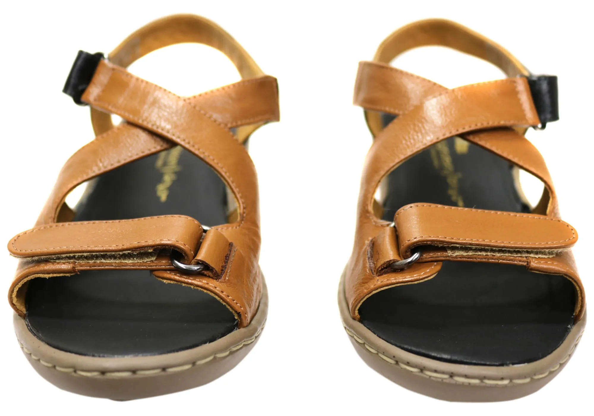 Opananken Donna Damen Bequeme Brasilianische Ledersandalen Opananken Schuhe
