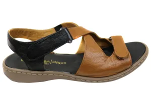 Opananken Donna Damen Bequeme Brasilianische Ledersandalen Opananken Schuhe