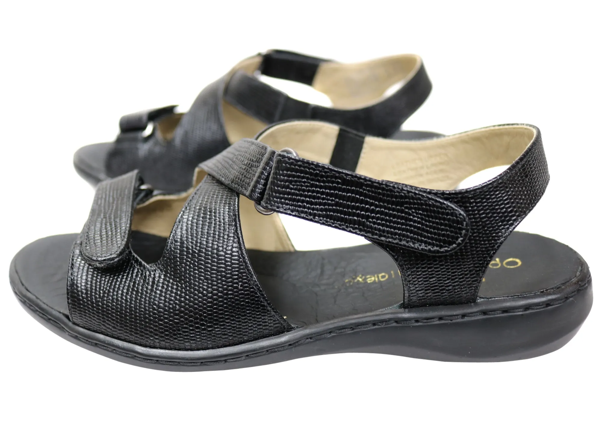 Opananken Donna Damen Bequeme Brasilianische Ledersandalen Opananken Schuhe