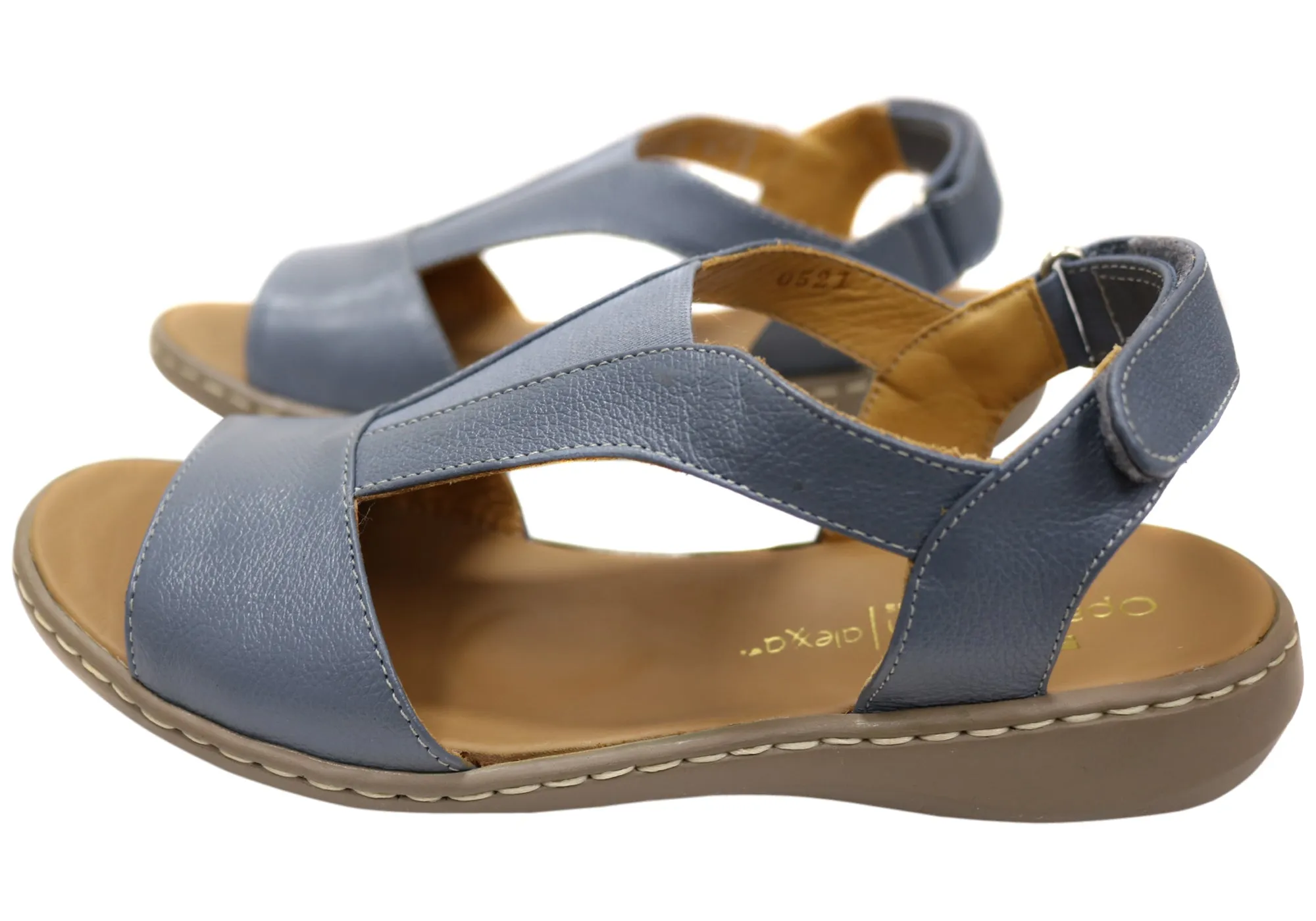 Opananken Elva Damen Bequeme Brasilianische Ledersandalen Opananken Schuhe