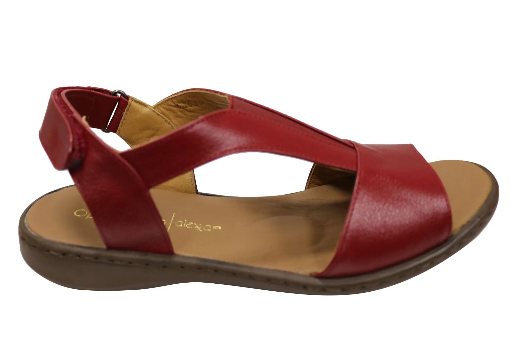 Opananken Elva Damen Bequeme Brasilianische Ledersandalen Opananken Schuhe