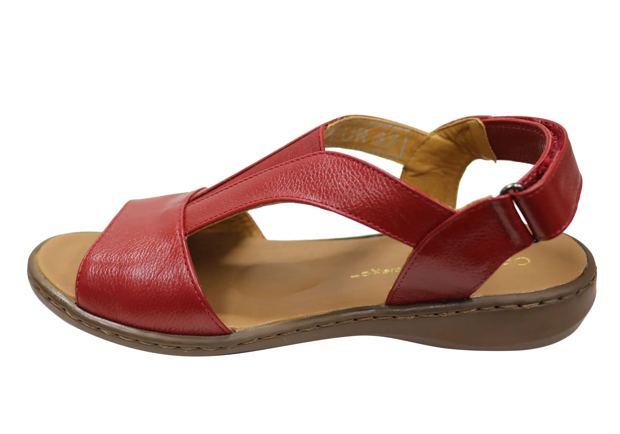 Opananken Elva Damen Bequeme Brasilianische Ledersandalen Opananken Schuhe