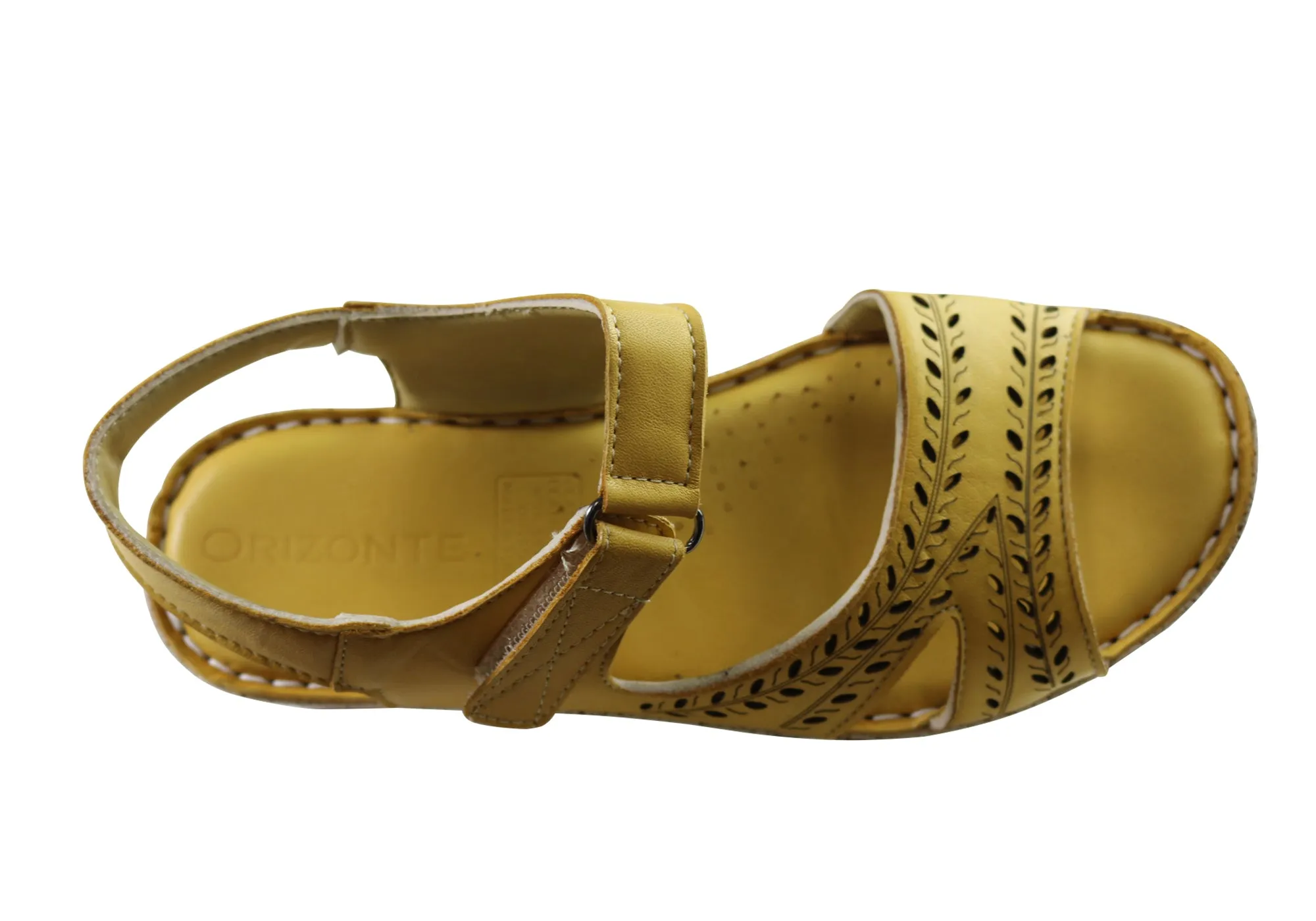 Orizonte Blanche Damen Europäische Bequeme Ledersandalen Orizonte Schuhe