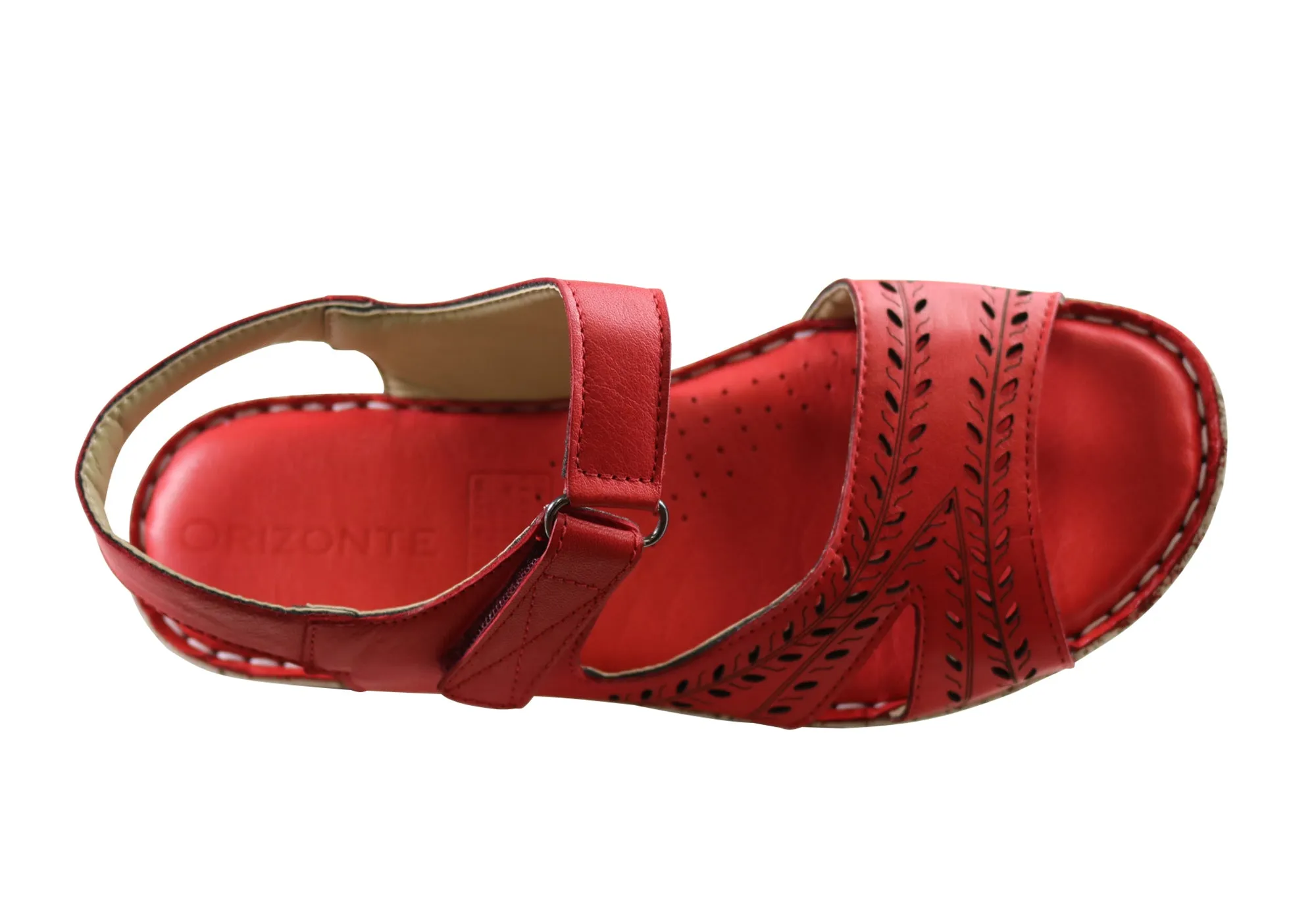 Orizonte Blanche Damen Europäische Bequeme Ledersandalen Orizonte Schuhe