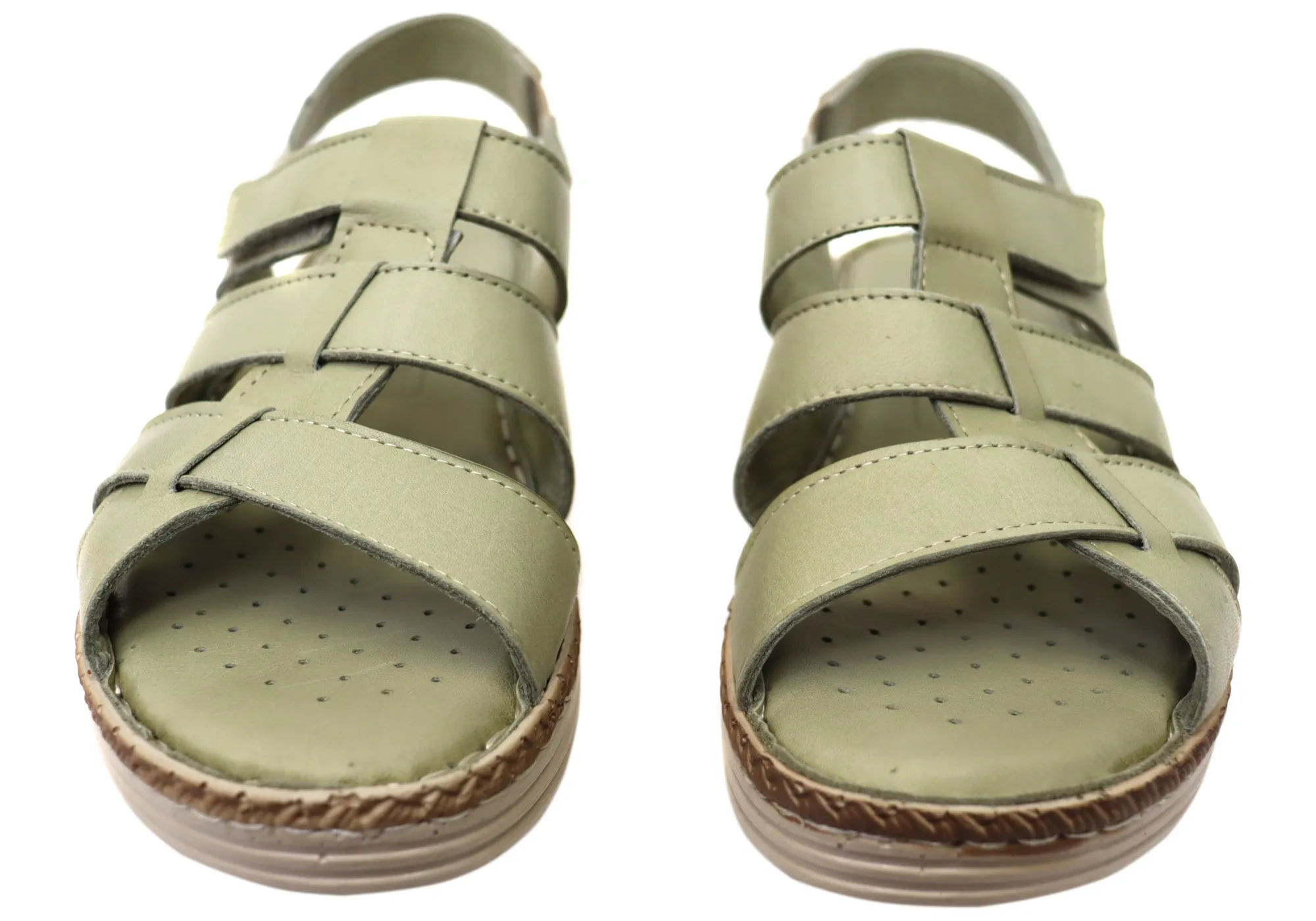 Orizonte Capraia Damen Europäische Bequeme Ledersandalen Orizonte Schuhe