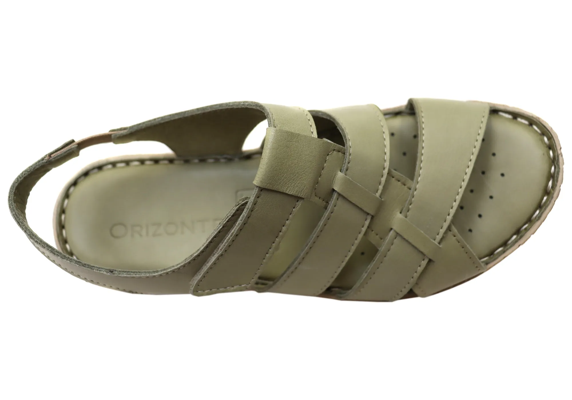Orizonte Capraia Damen Europäische Bequeme Ledersandalen Orizonte Schuhe