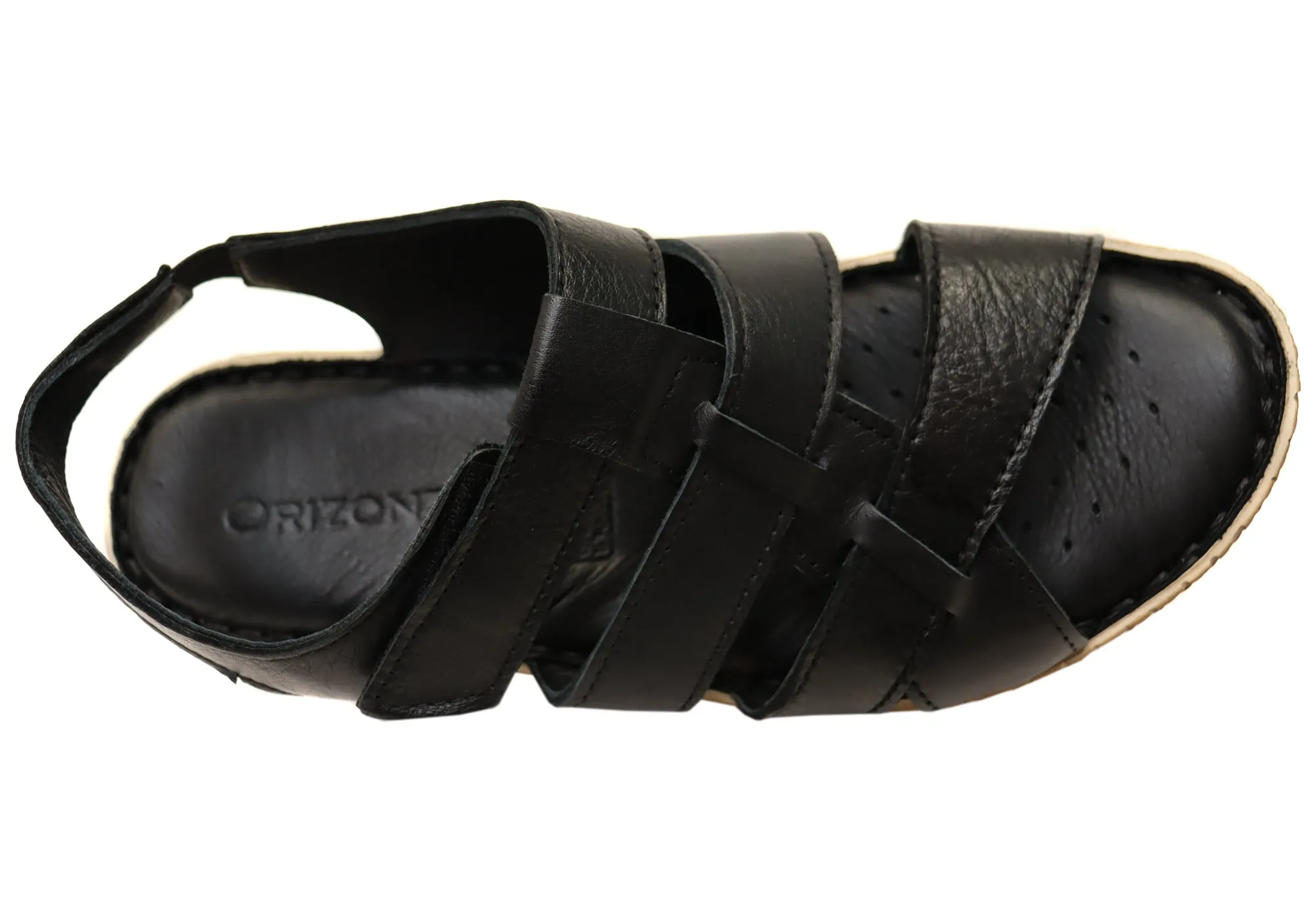Orizonte Capraia Damen Europäische Bequeme Ledersandalen Orizonte Schuhe