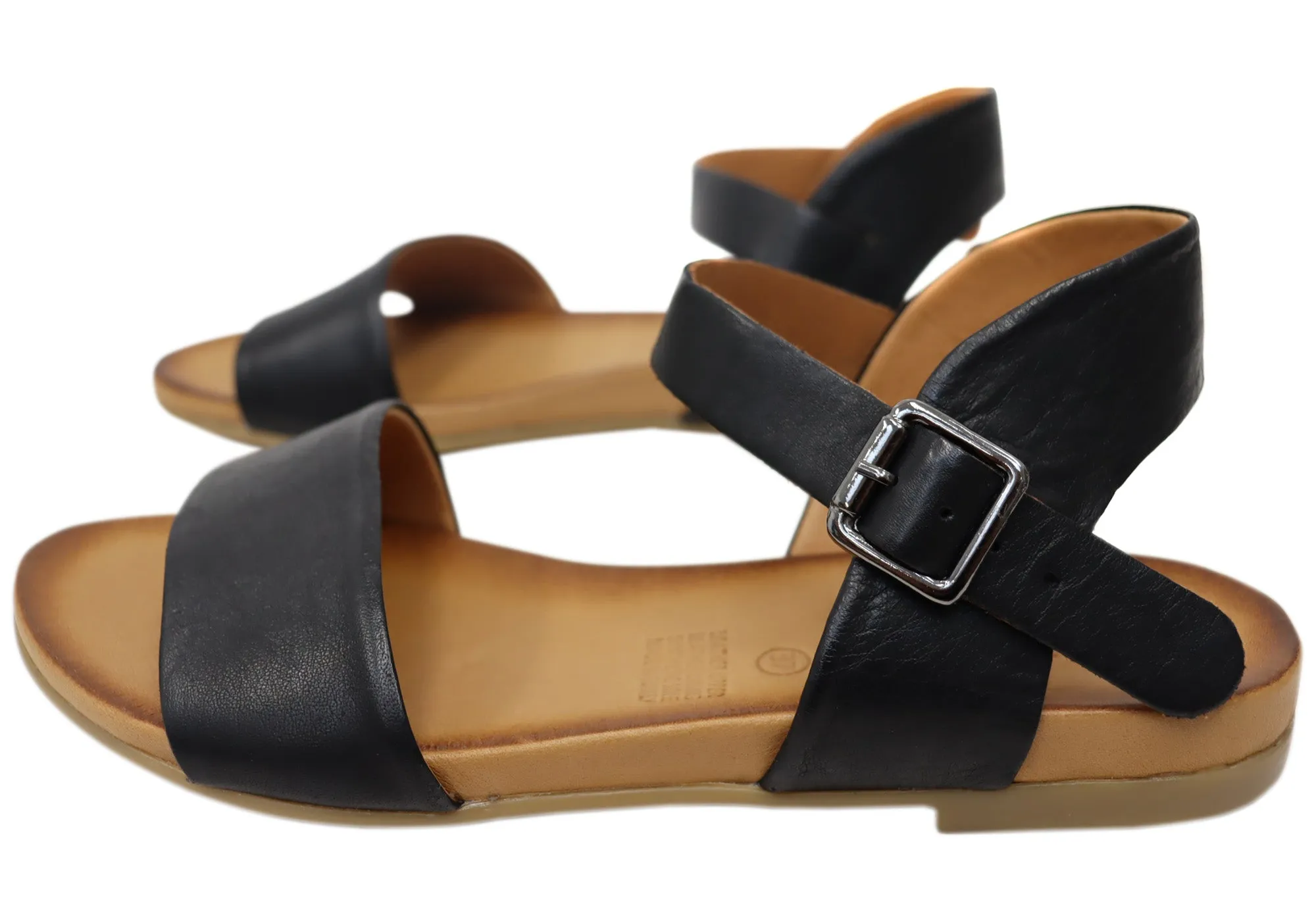 Orizonte Eclipse Damen Bequeme Europäische Ledersandalen Orizonte Schuhe