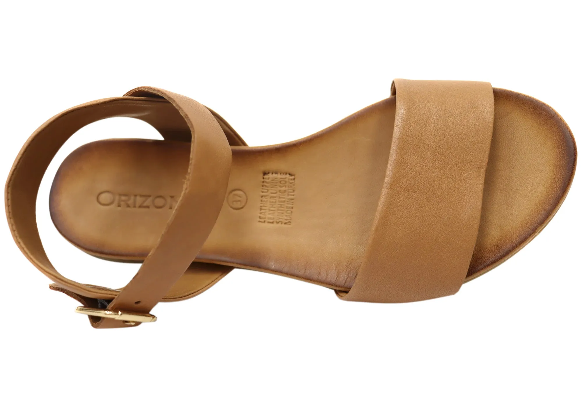 Orizonte Eclipse Damen Bequeme Europäische Ledersandalen Orizonte Schuhe