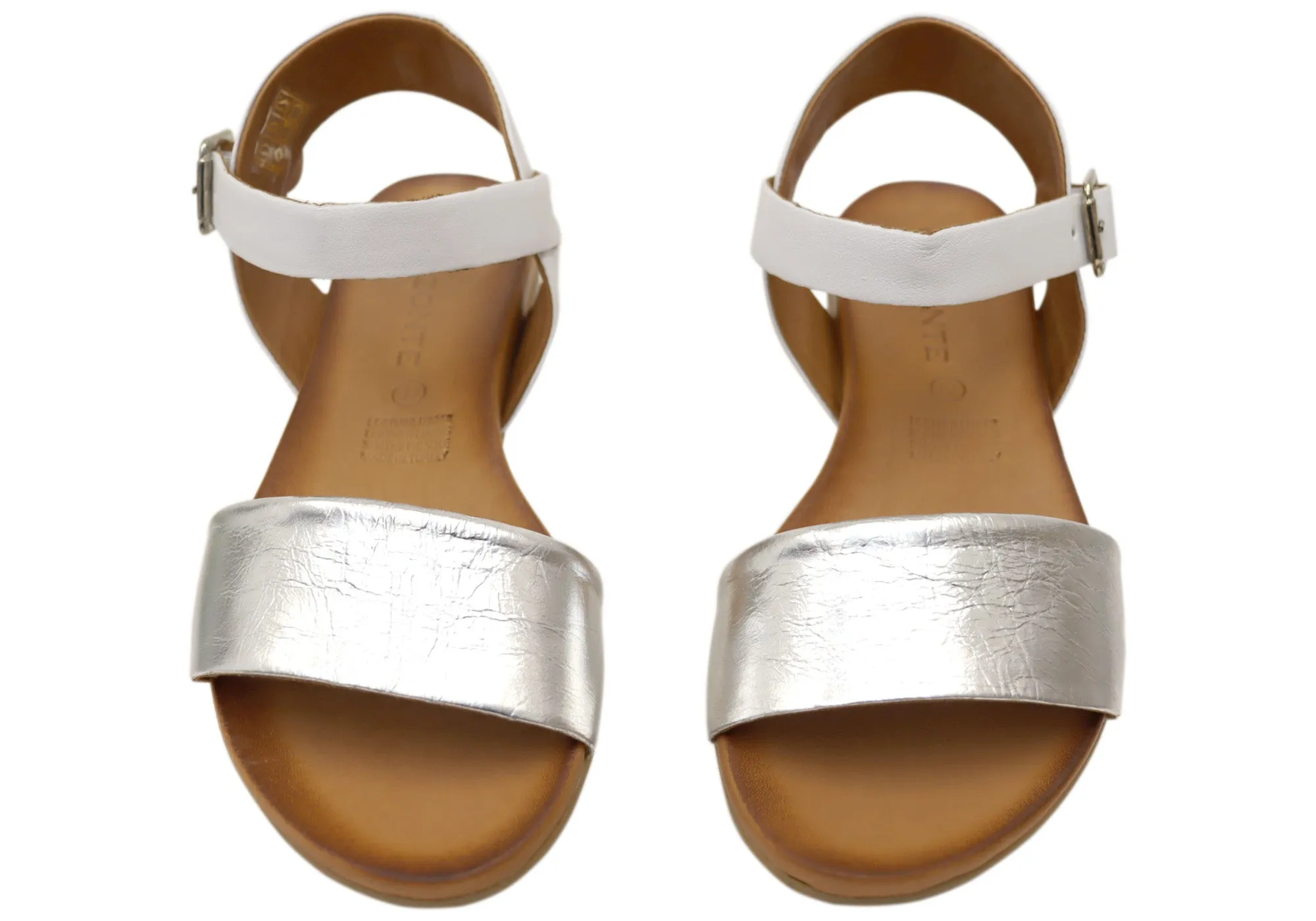 Orizonte Eclipse Damen Bequeme Europäische Ledersandalen Orizonte Schuhe