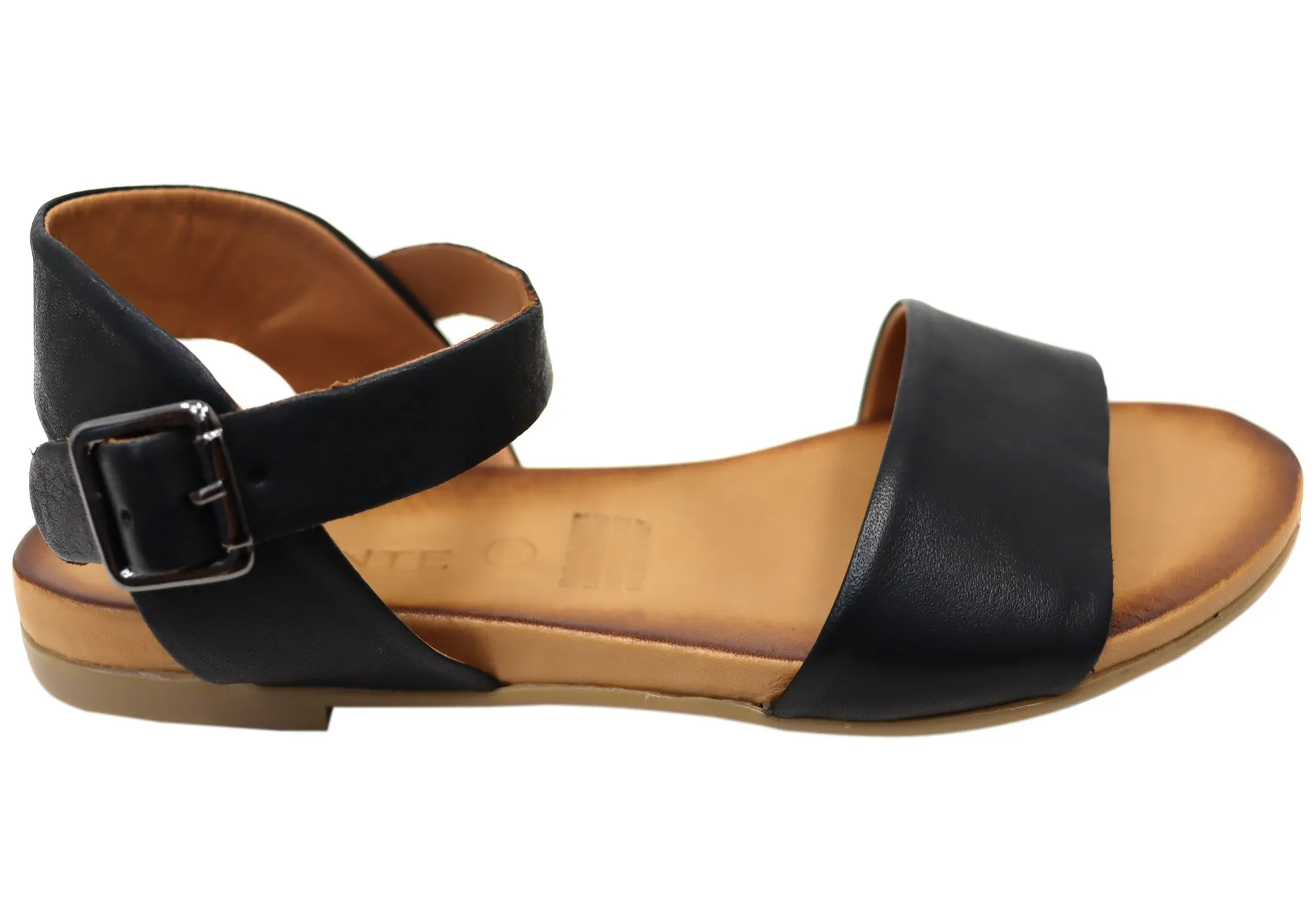 Orizonte Eclipse Damen Bequeme Europäische Ledersandalen Orizonte Schuhe
