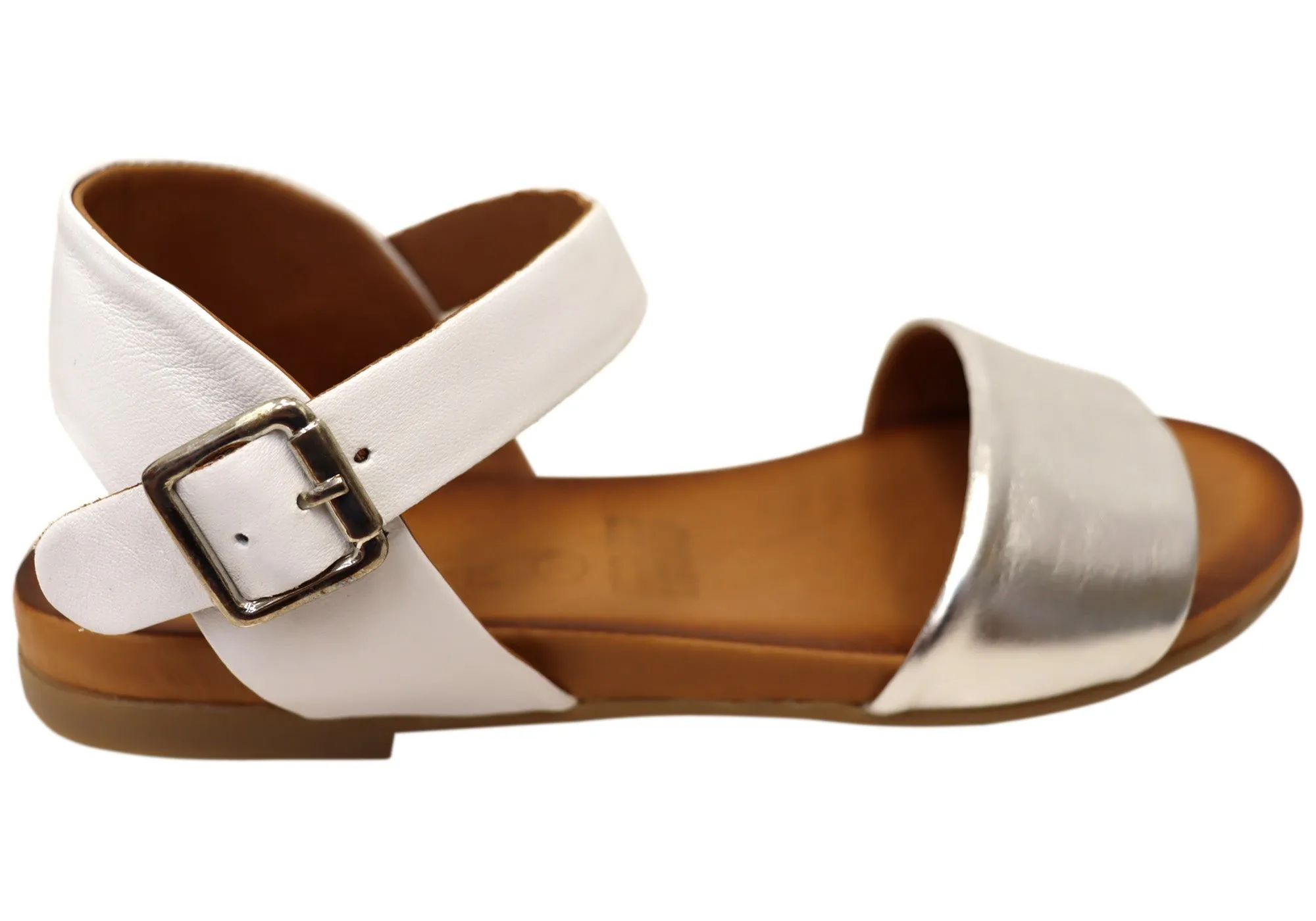 Orizonte Eclipse Damen Bequeme Europäische Ledersandalen Orizonte Schuhe