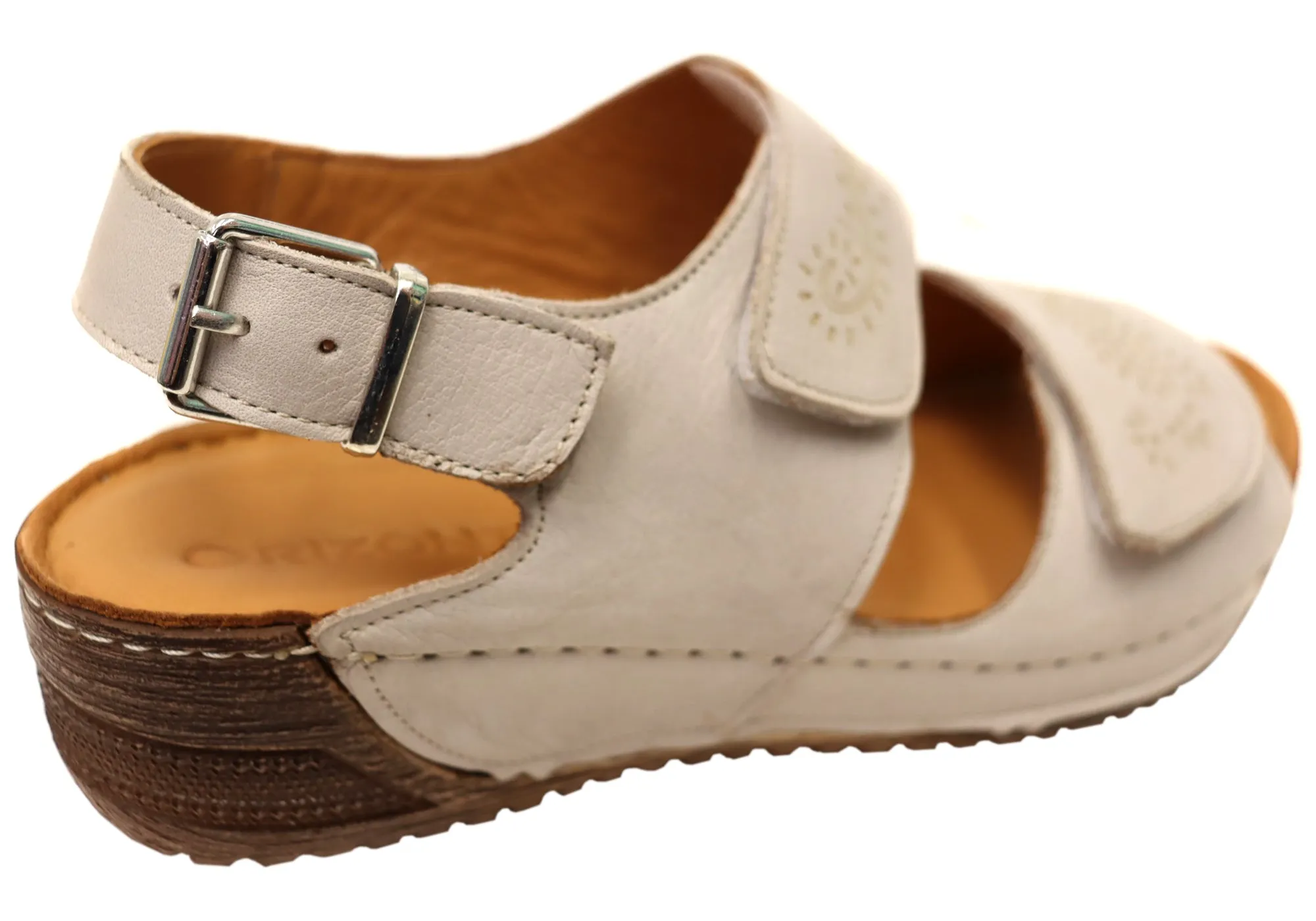 Orizonte Myorka Damen Europäische Bequeme Ledersandalen Orizonte Schuhe