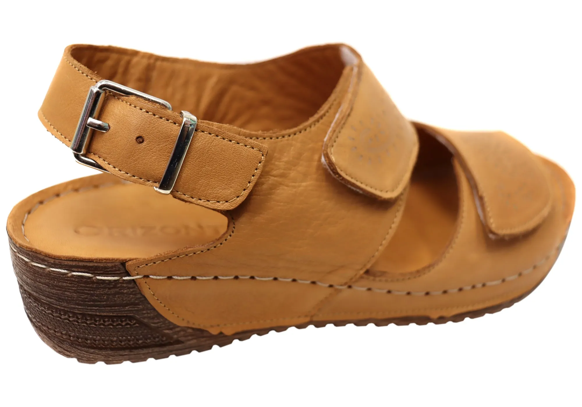 Orizonte Myorka Damen Europäische Bequeme Ledersandalen Orizonte Schuhe