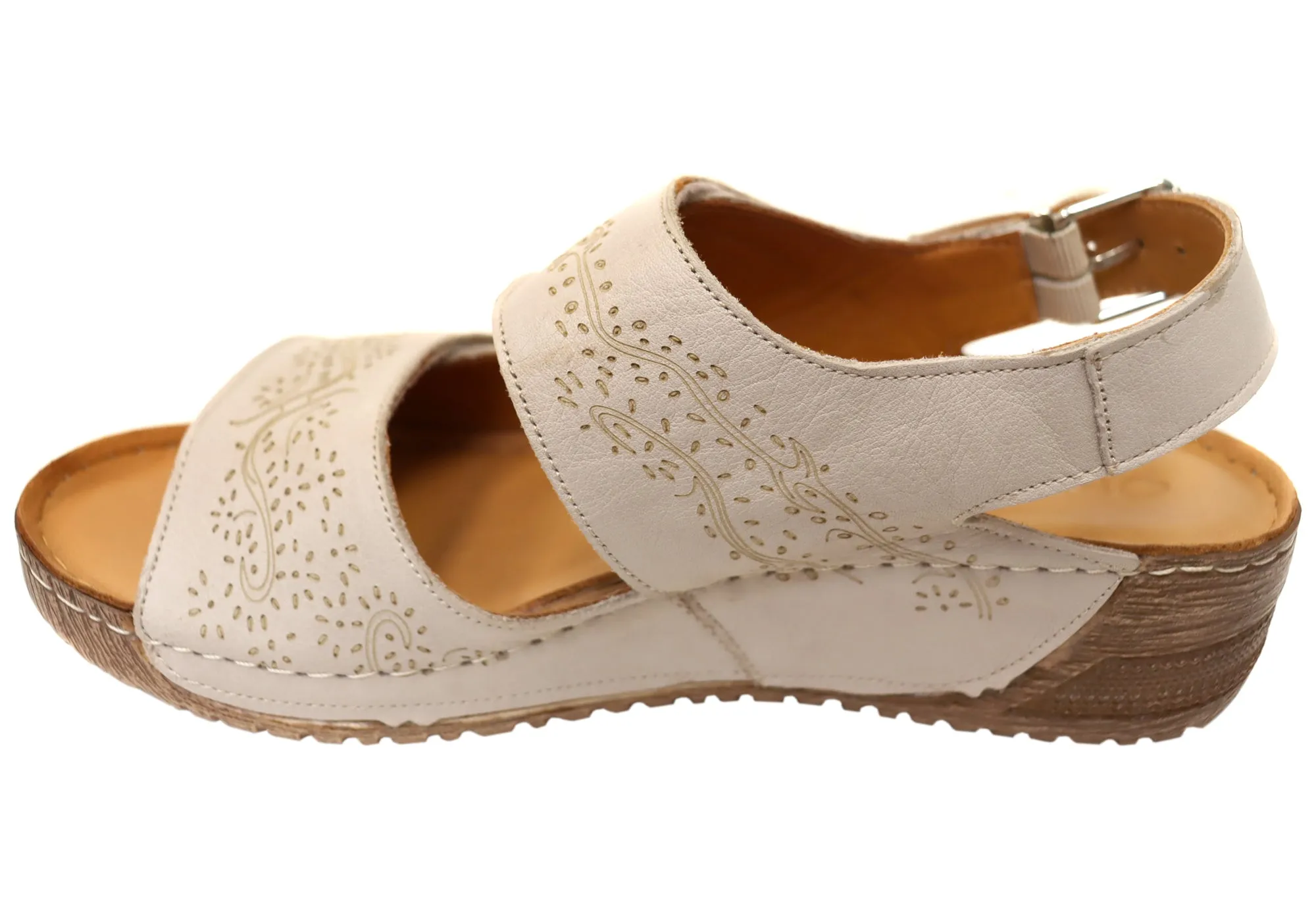 Orizonte Myorka Damen Europäische Bequeme Ledersandalen Orizonte Schuhe