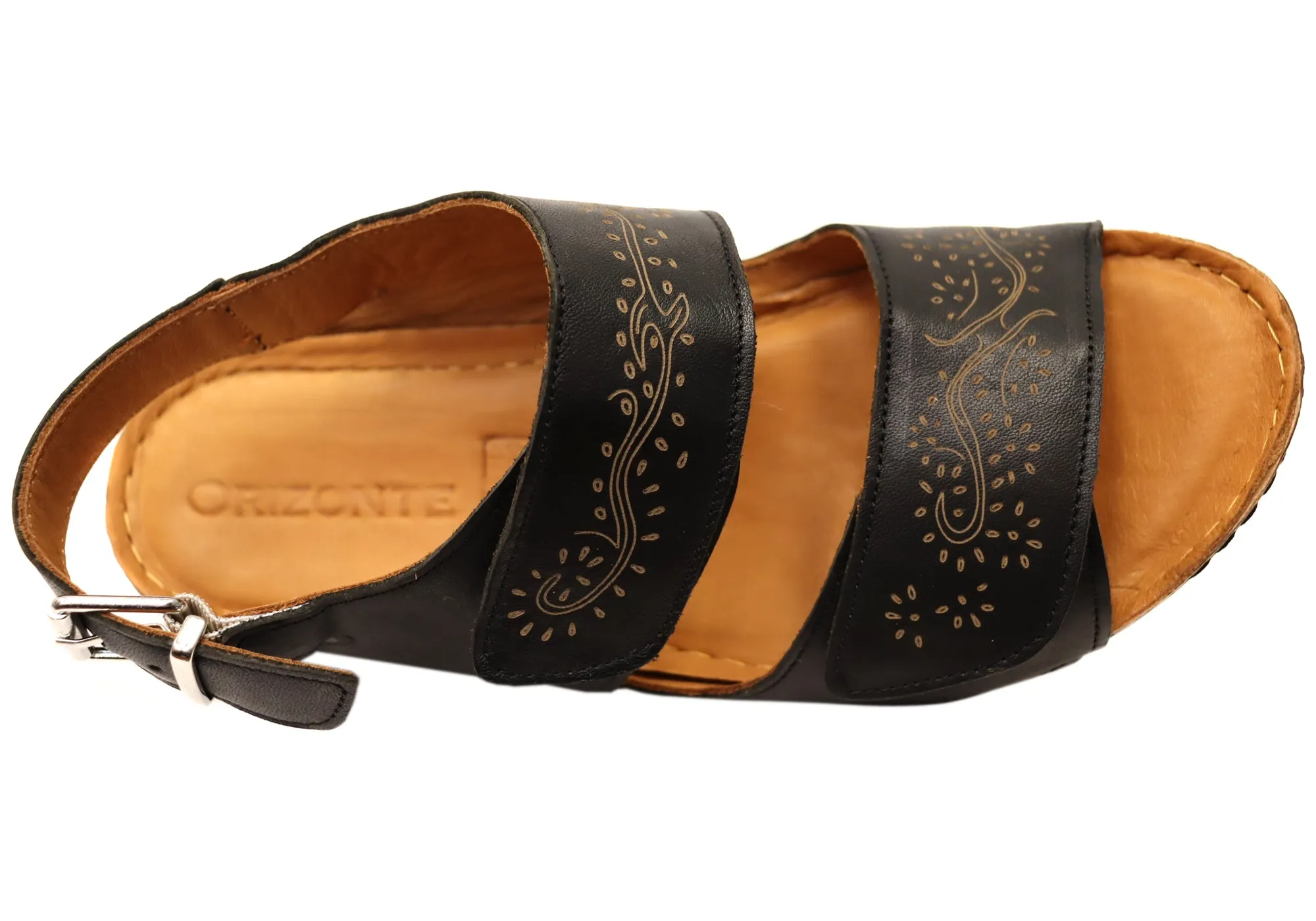 Orizonte Myorka Damen Europäische Bequeme Ledersandalen Orizonte Schuhe