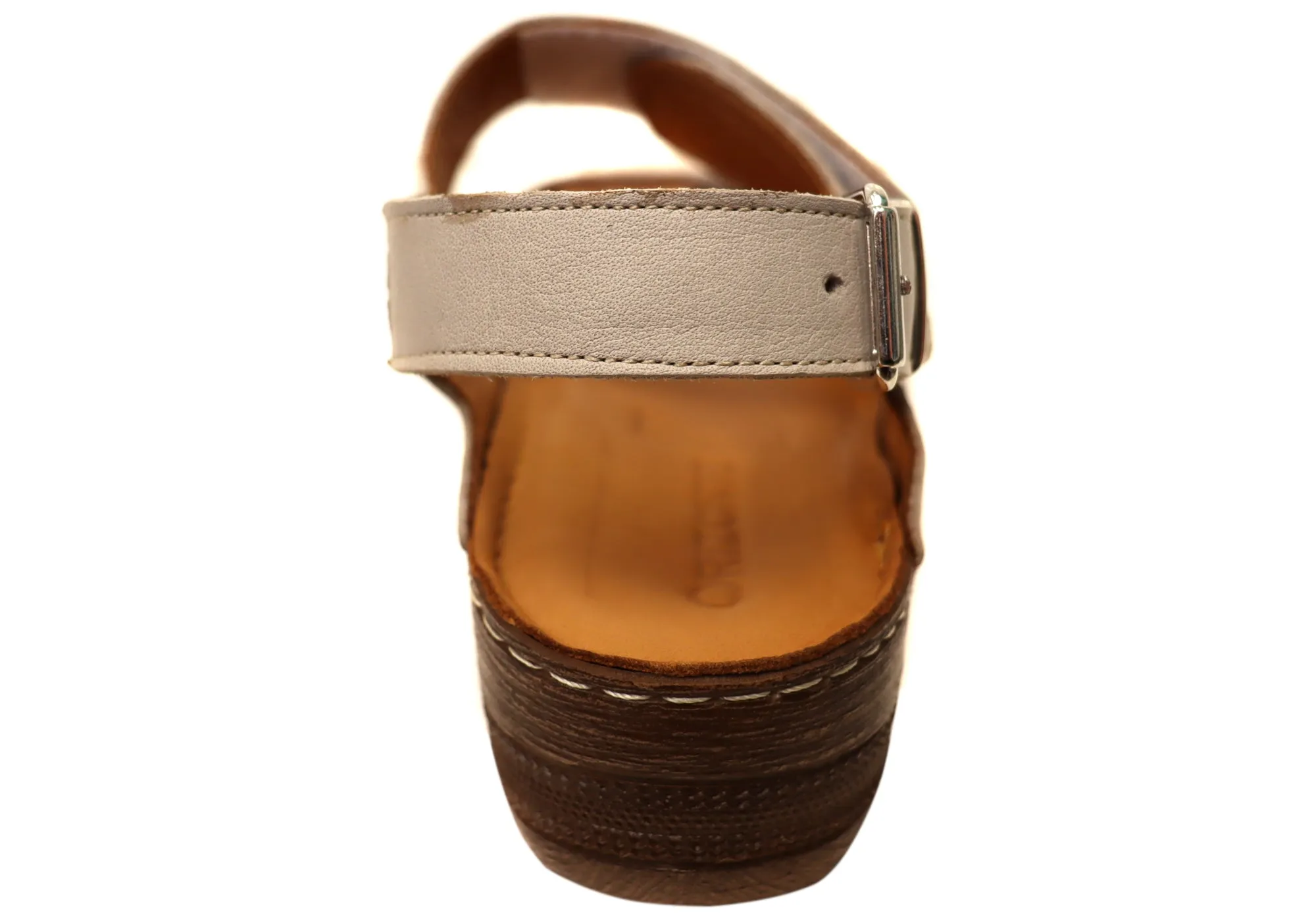 Orizonte Myorka Damen Europäische Bequeme Ledersandalen Orizonte Schuhe