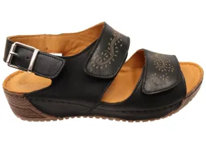 Orizonte Myorka Damen Europäische Bequeme Ledersandalen Orizonte Schuhe