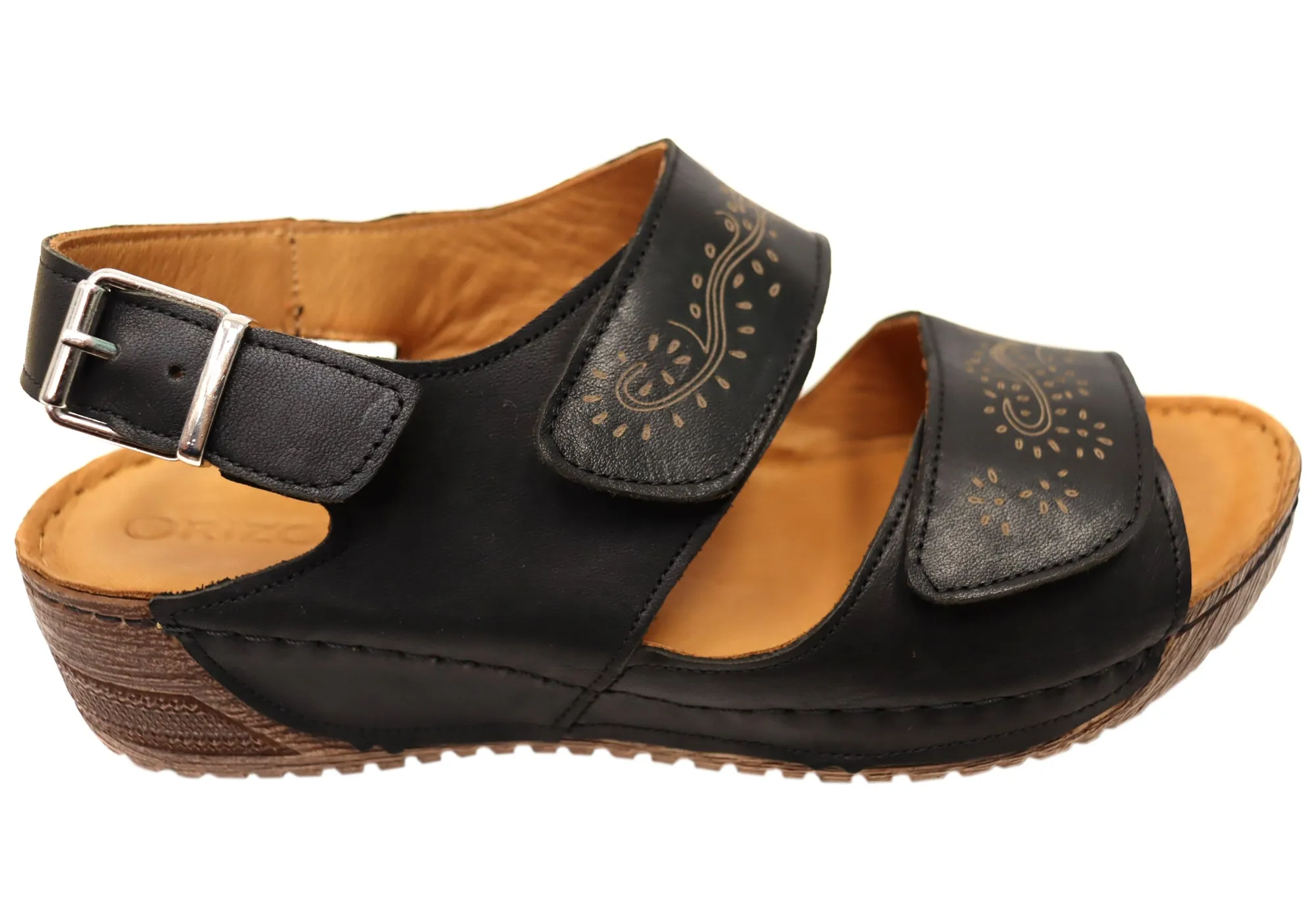 Orizonte Myorka Damen Europäische Bequeme Ledersandalen Orizonte Schuhe