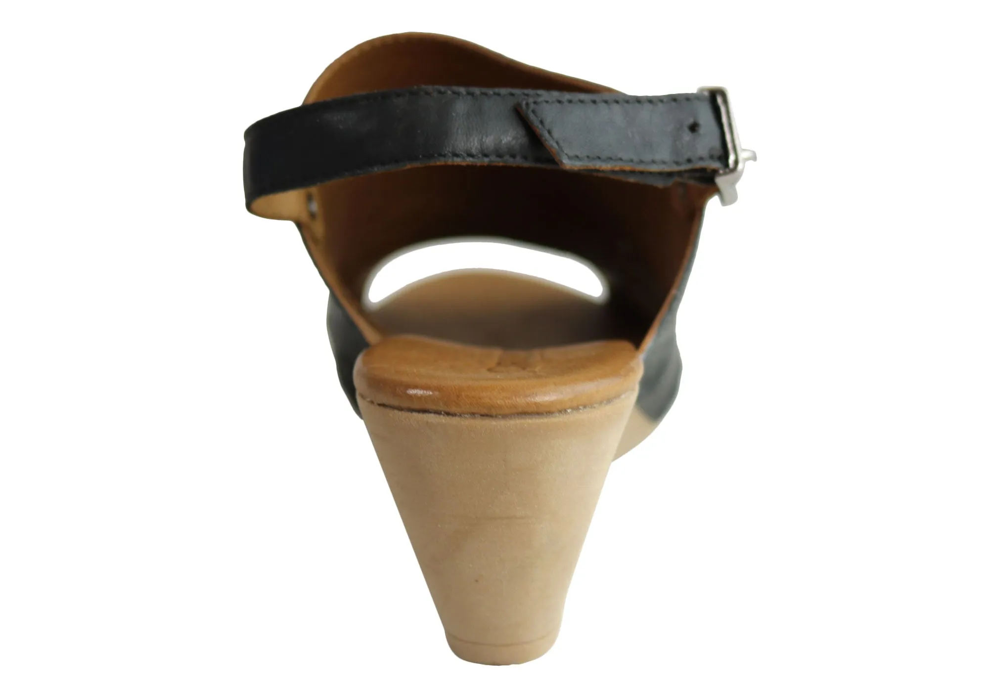 Orizonte Posy Damen Europäische Leder Bequeme Keilabsatz Sandalen Orizonte Schuhe
