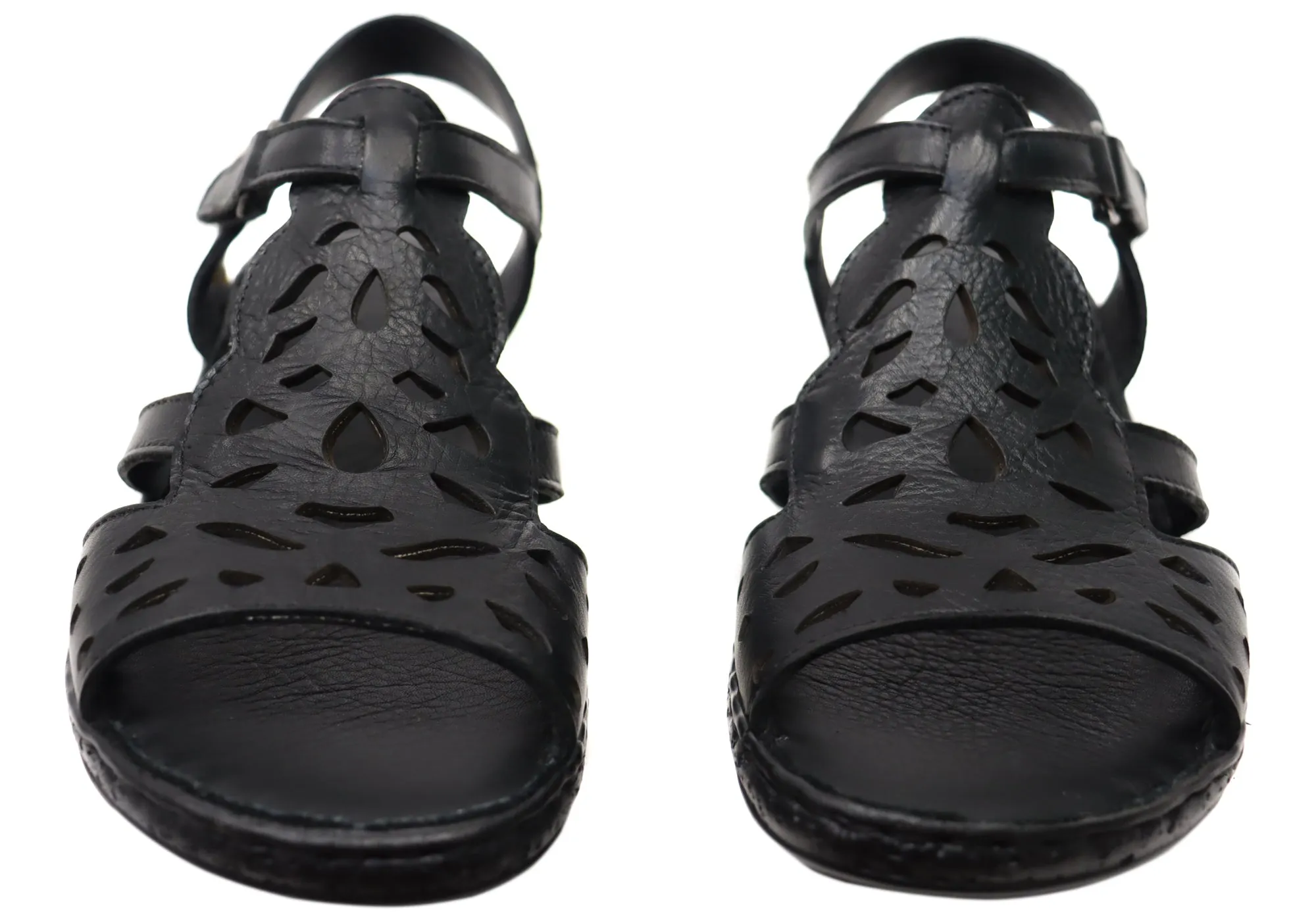Orizonte Raya Damen Bequeme Europäische Ledersandalen Orizonte Schuhe