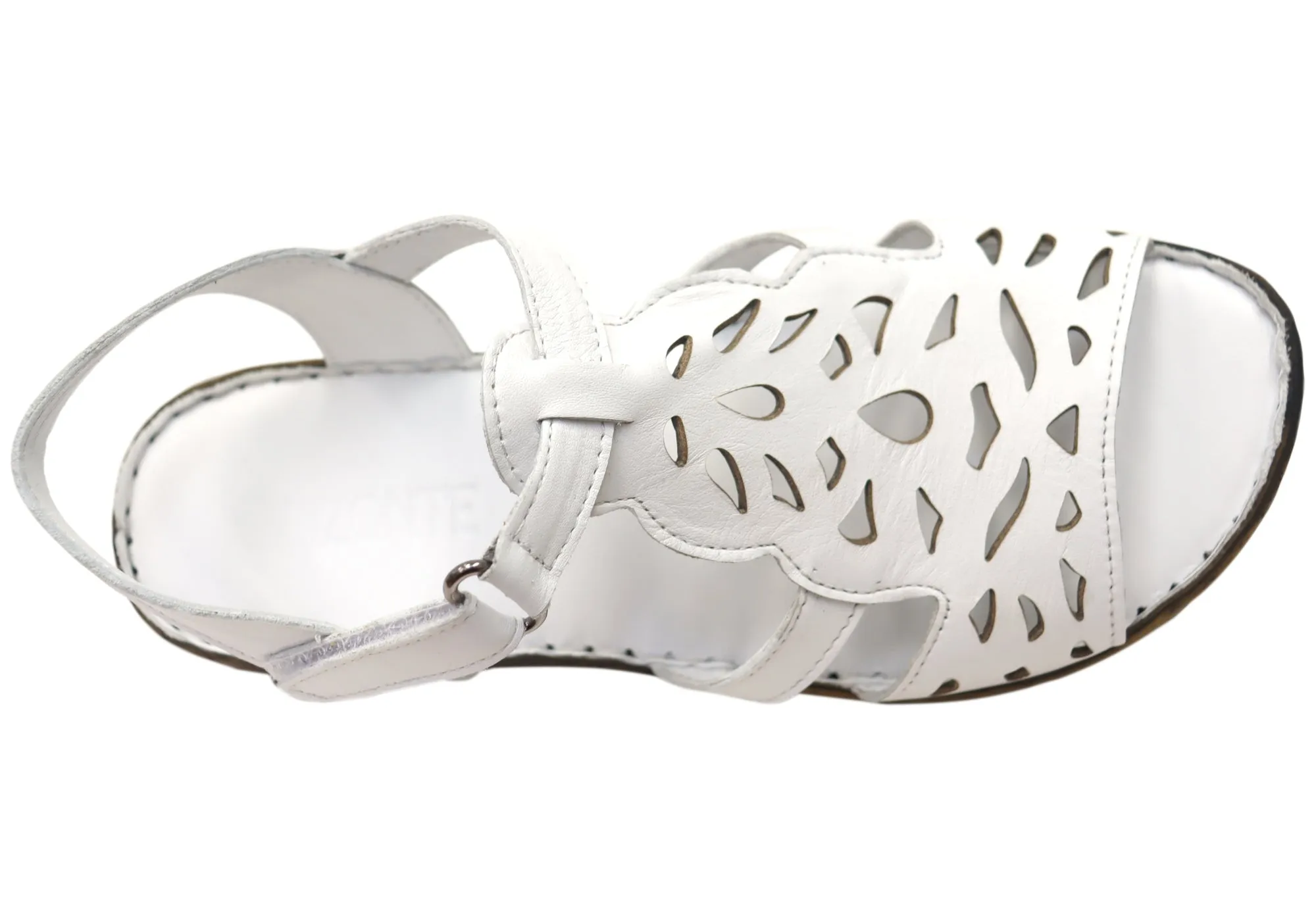 Orizonte Raya Damen Bequeme Europäische Ledersandalen Orizonte Schuhe