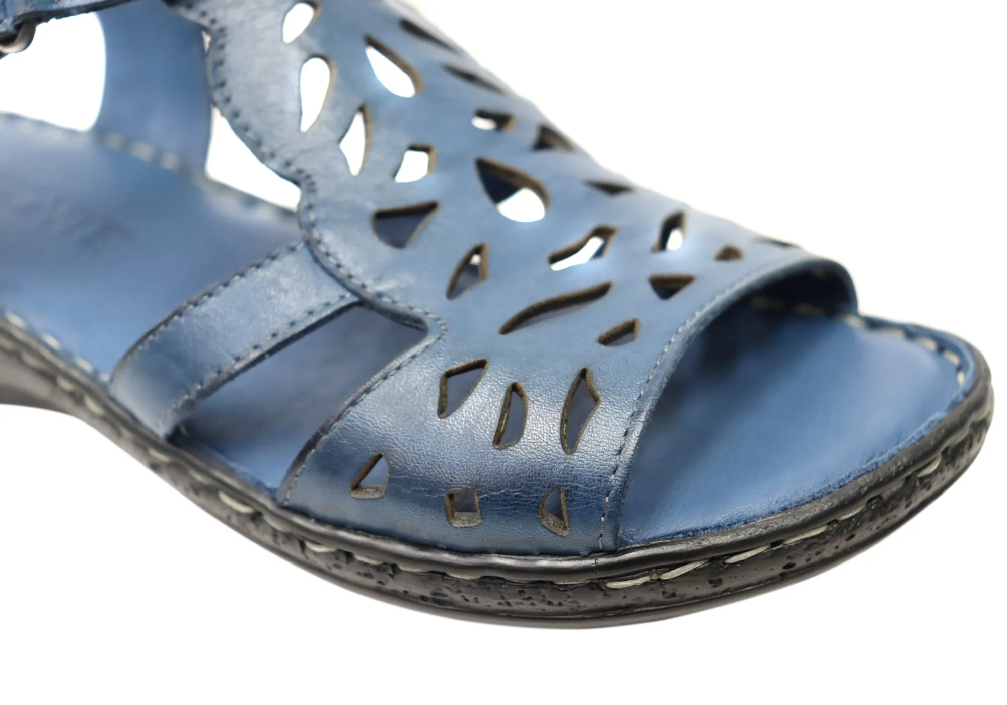 Orizonte Raya Damen Bequeme Europäische Ledersandalen Orizonte Schuhe