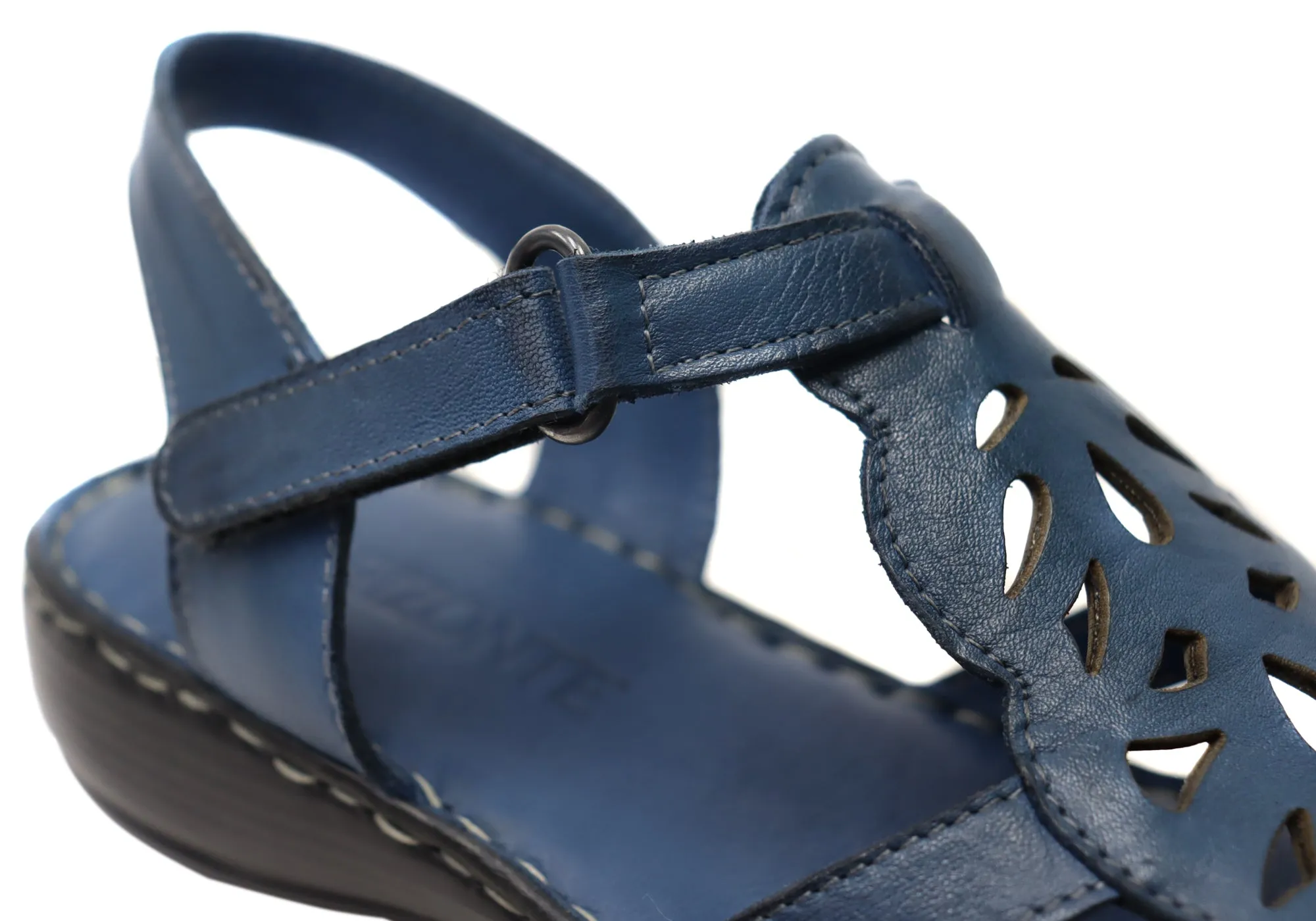 Orizonte Raya Damen Bequeme Europäische Ledersandalen Orizonte Schuhe